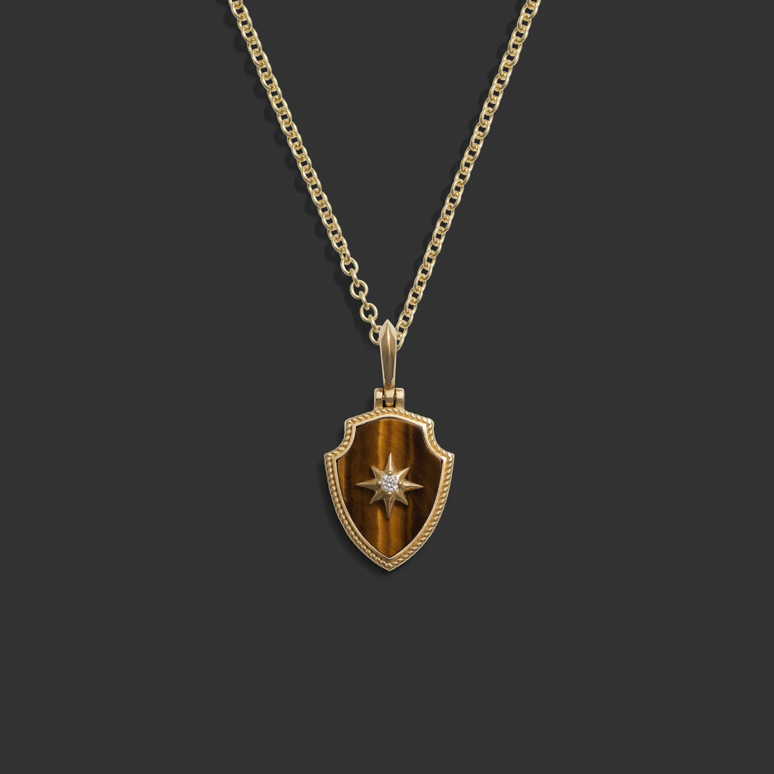 Diamond Shield Necklace