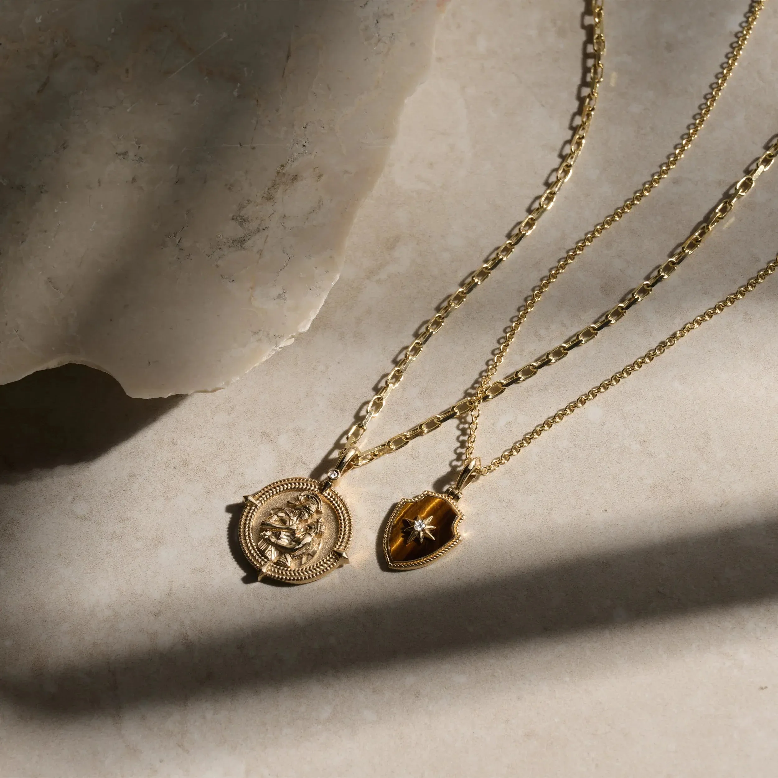 Diamond Achilles & Patroclus Pendant - Image 4