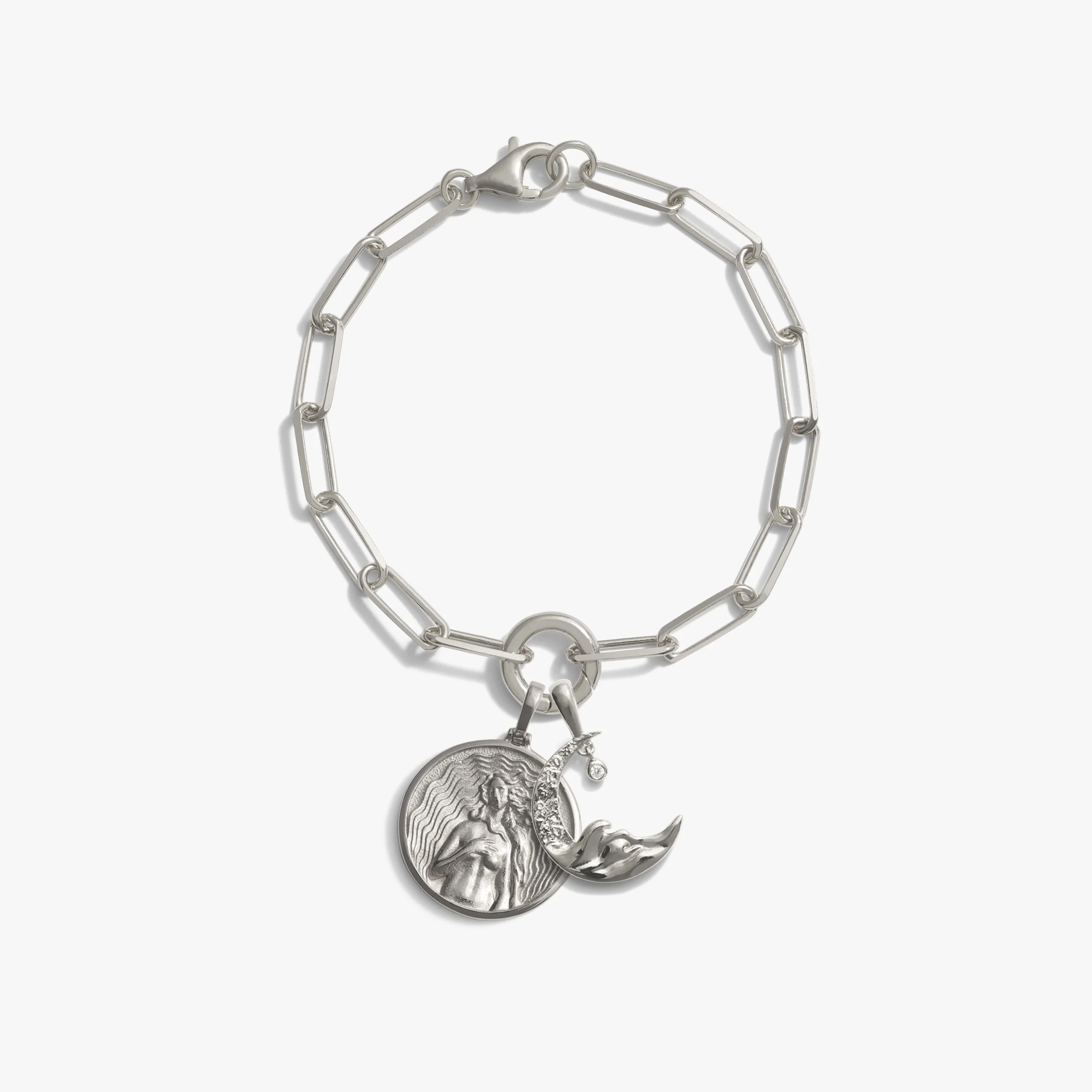 Aphrodite Moon Wave Charm Bracelet - Image 3