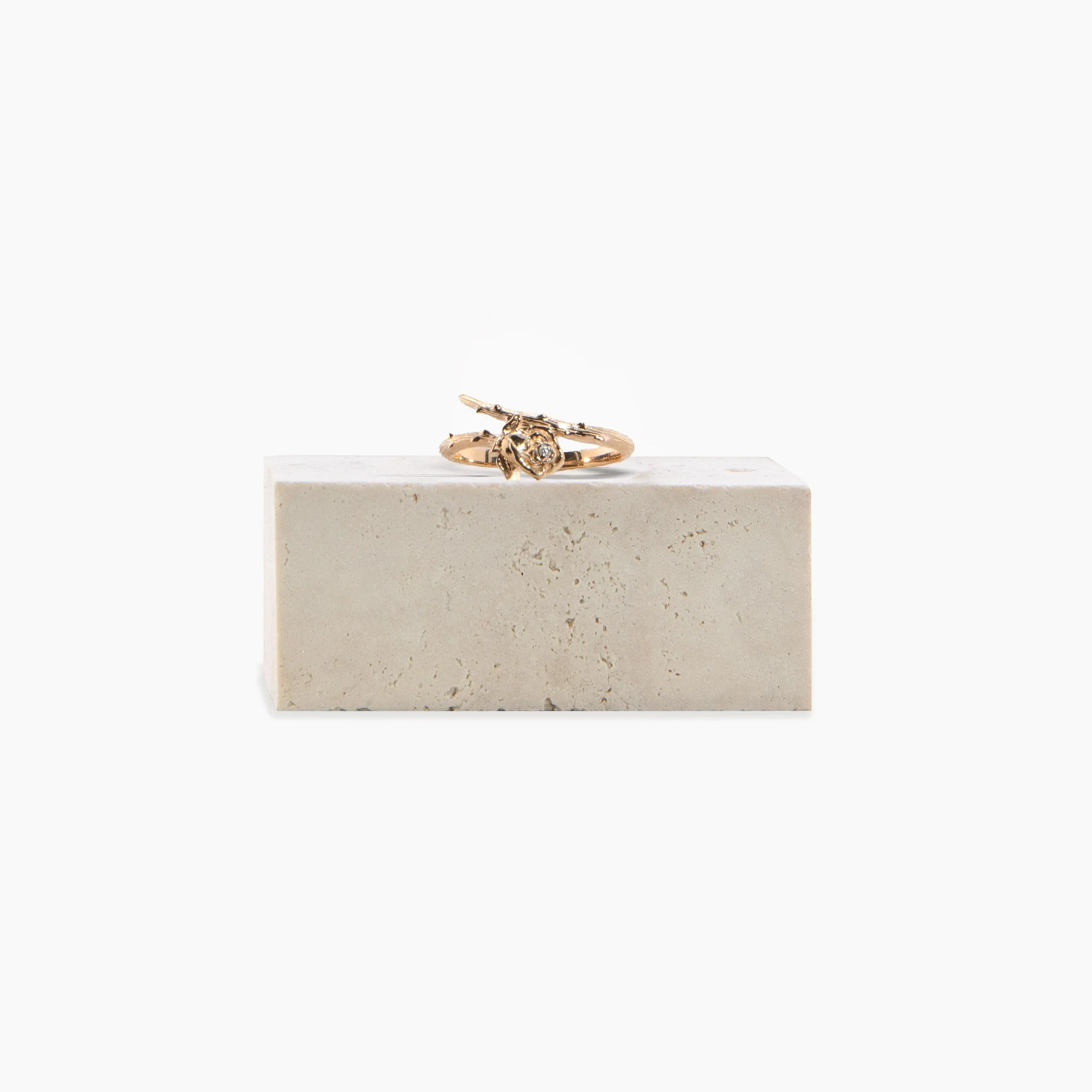 Archive Diamond Rose Wrap Ring