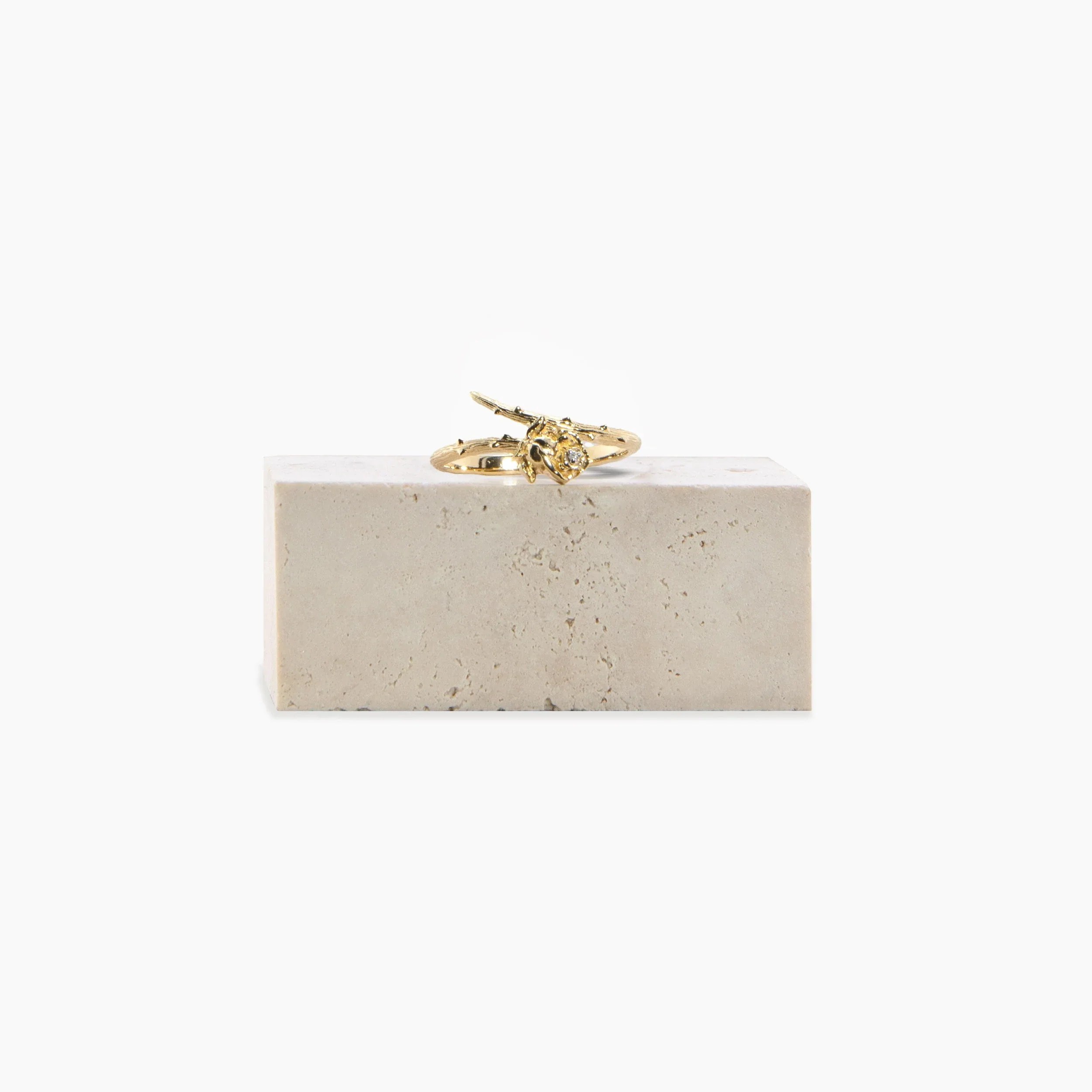 Archive Diamond Rose Wrap Ring - Image 3