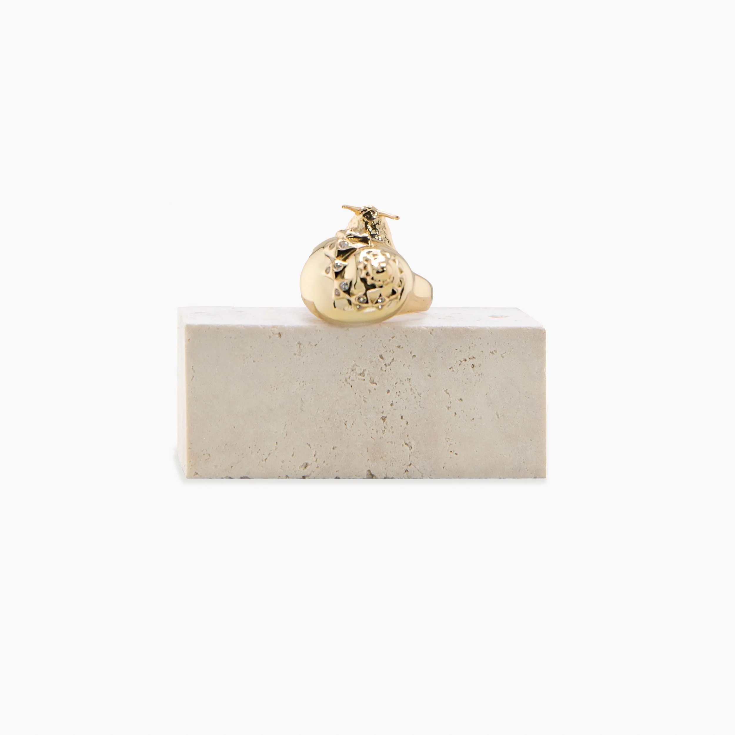 Archive Gemstone Snail Ring - Image 2