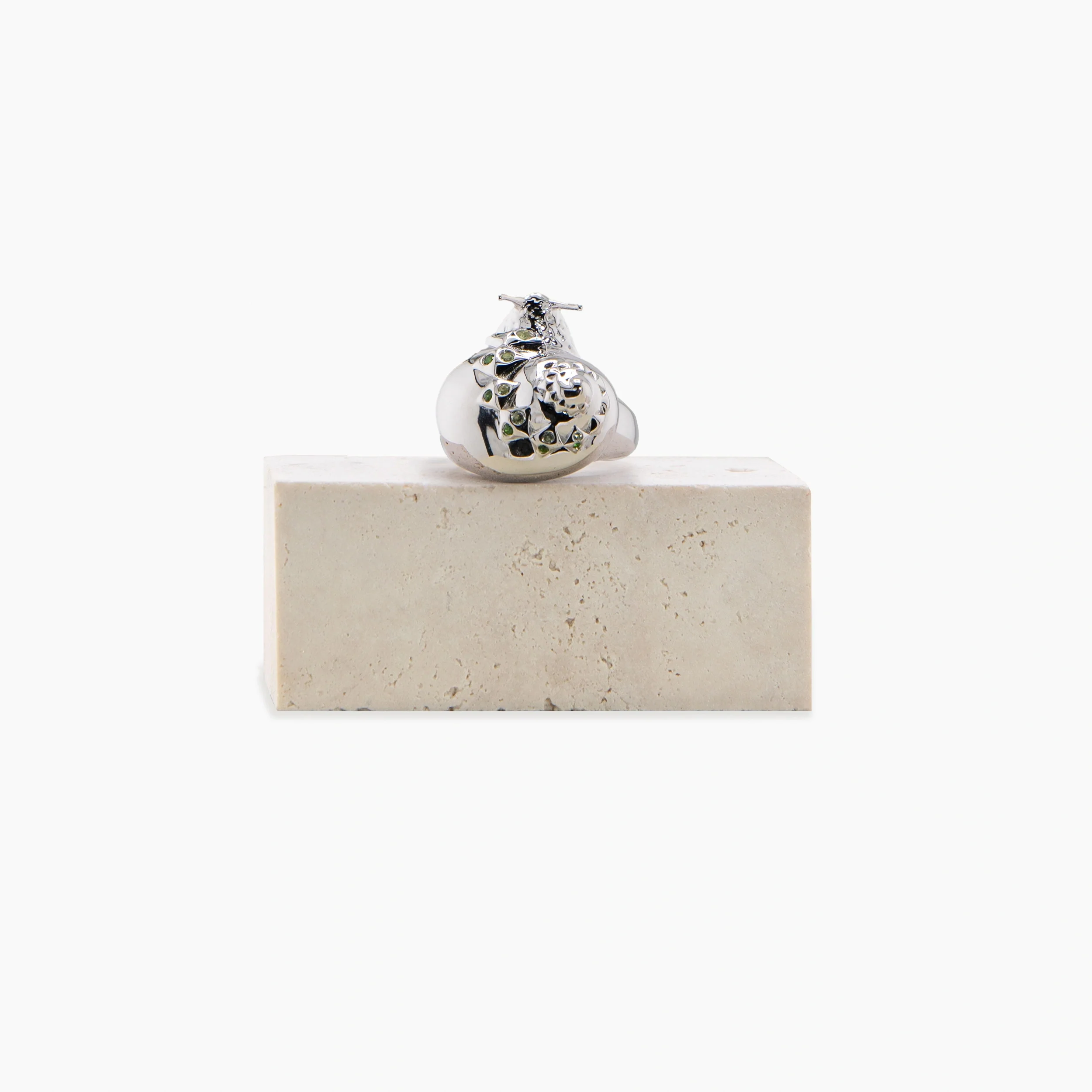 Archive Gemstone Snail Ring - Image 3