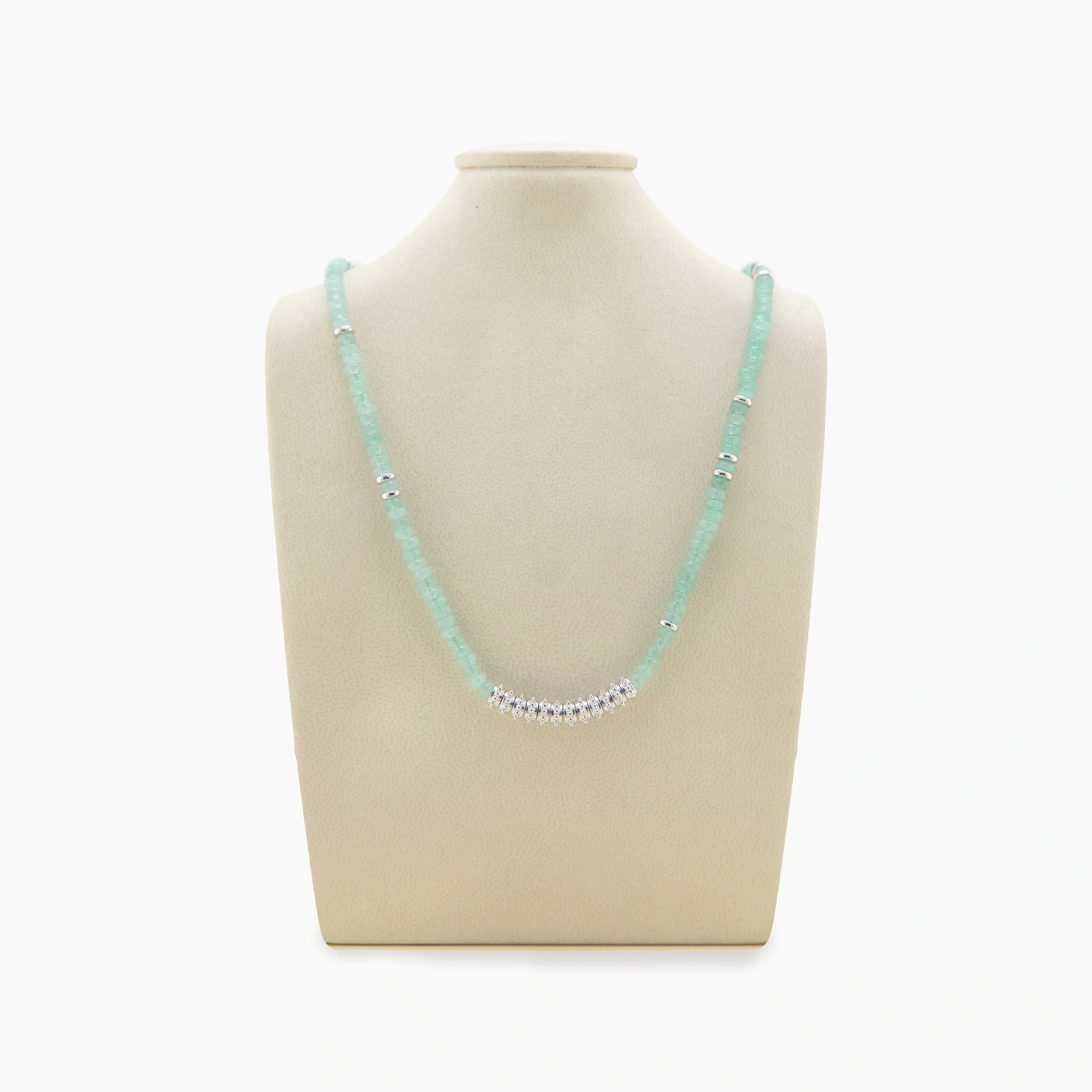 Archive Stone & Textured Bead Necklace - Image 5