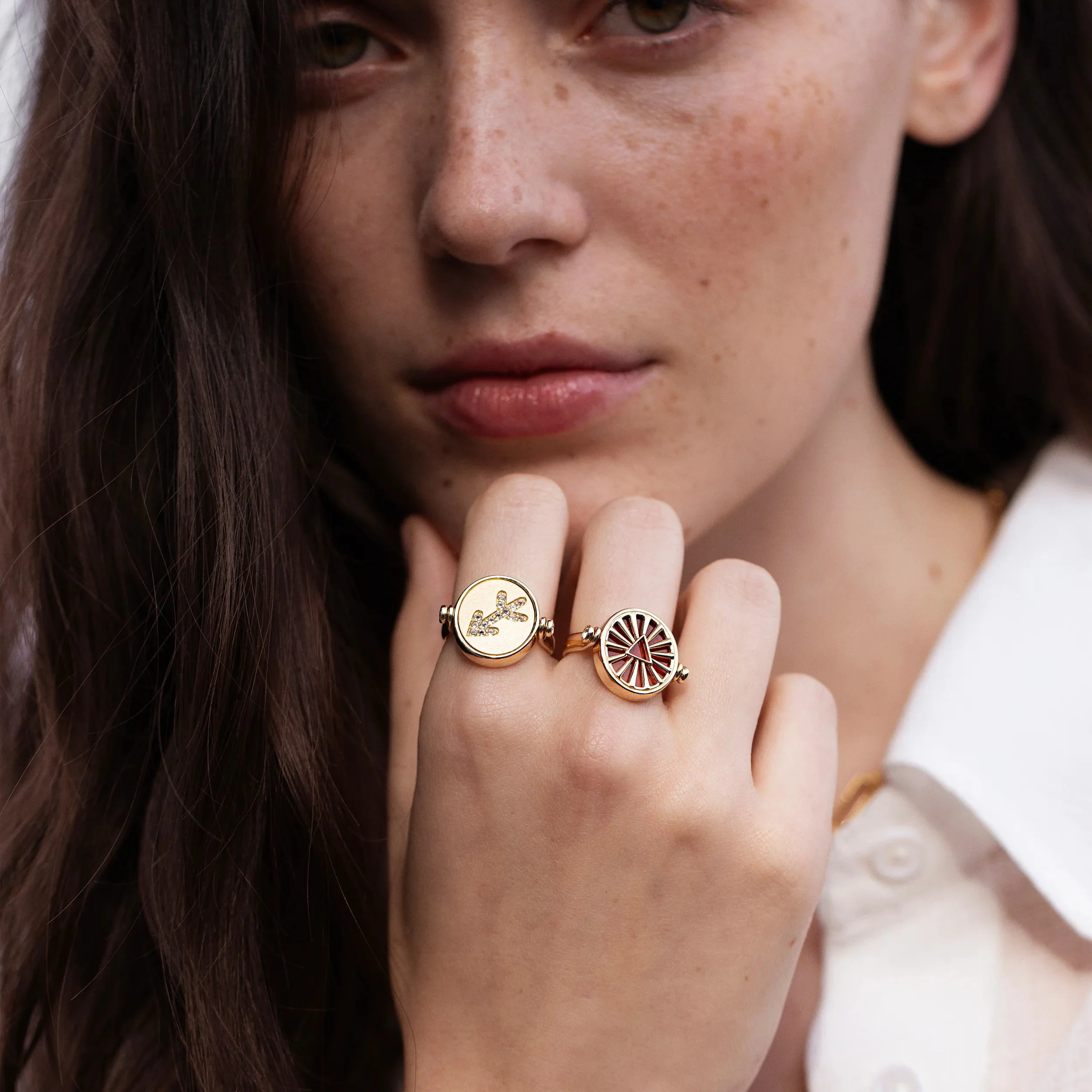 Aries & Fire Flip Ring - Image 2