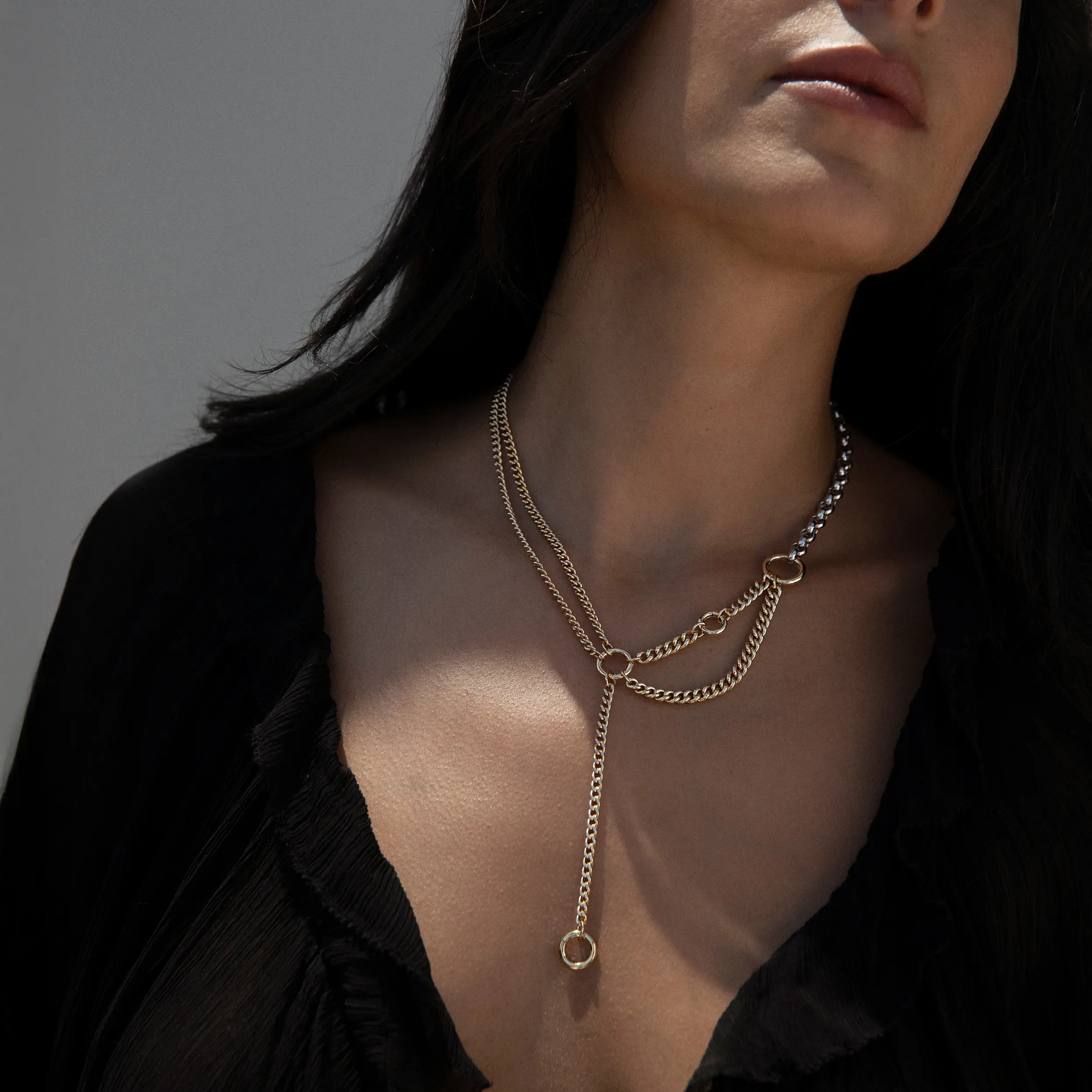 Asymmetrical Charm Collector Necklace - Image 7