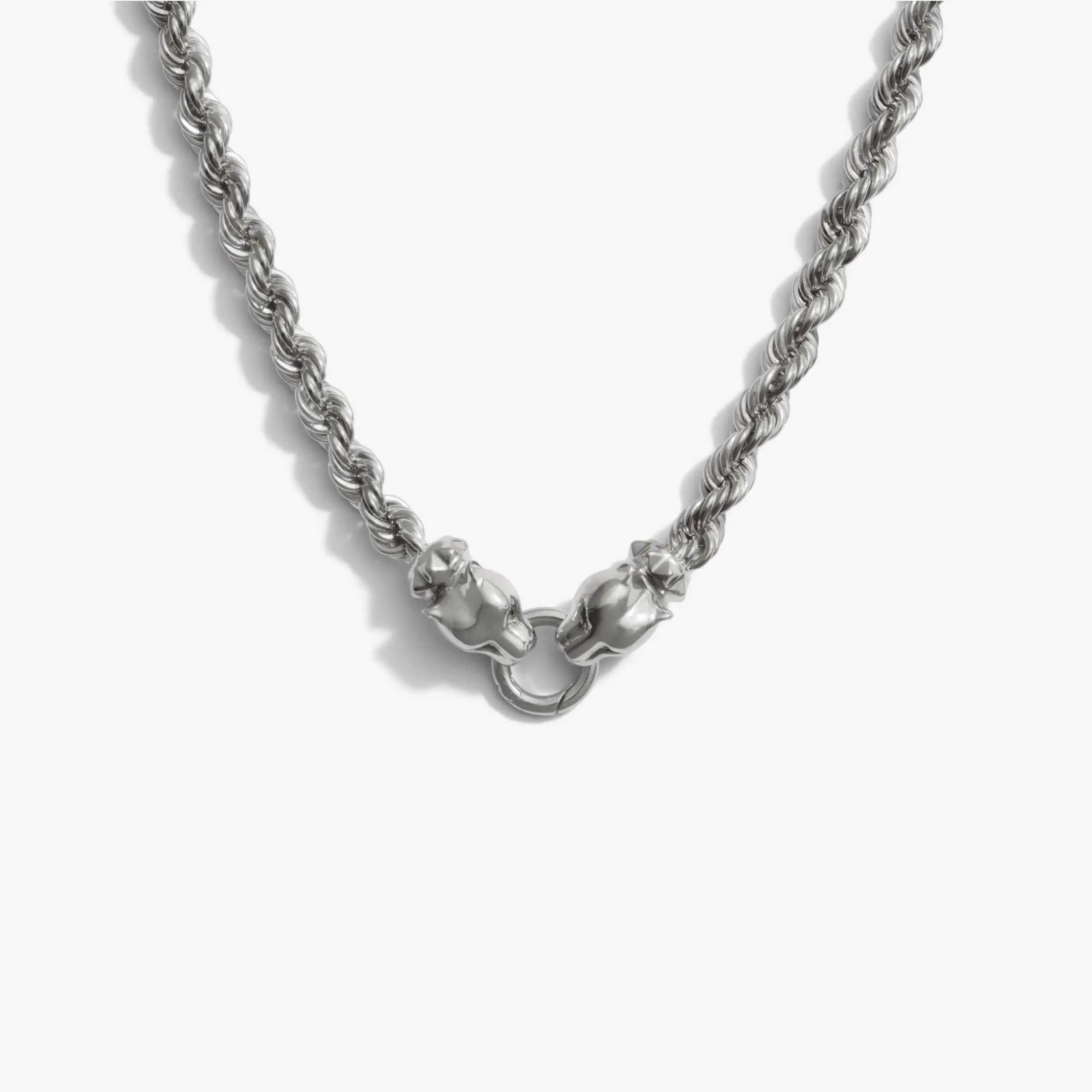 Carved Gemstone Saber-Tooth Necklace - Image 4