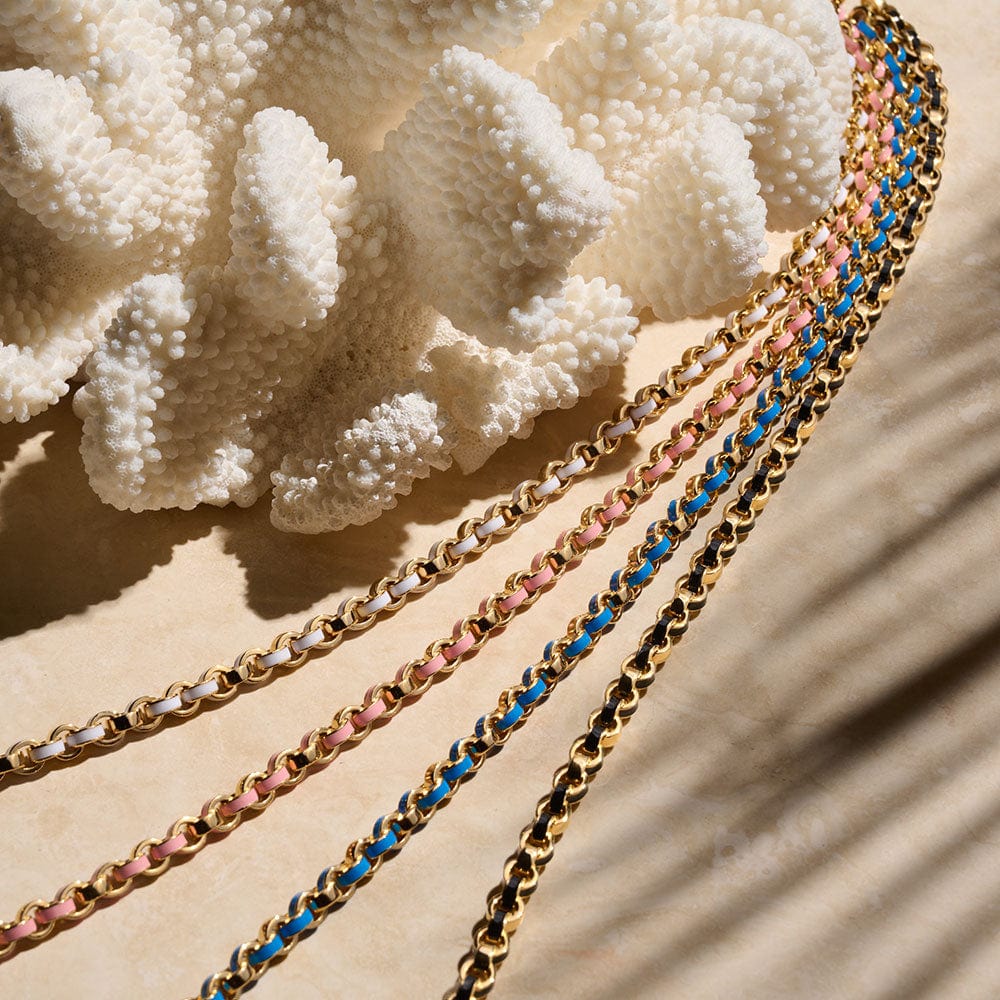 Chunky Colored Enamel Necklace - Image 5