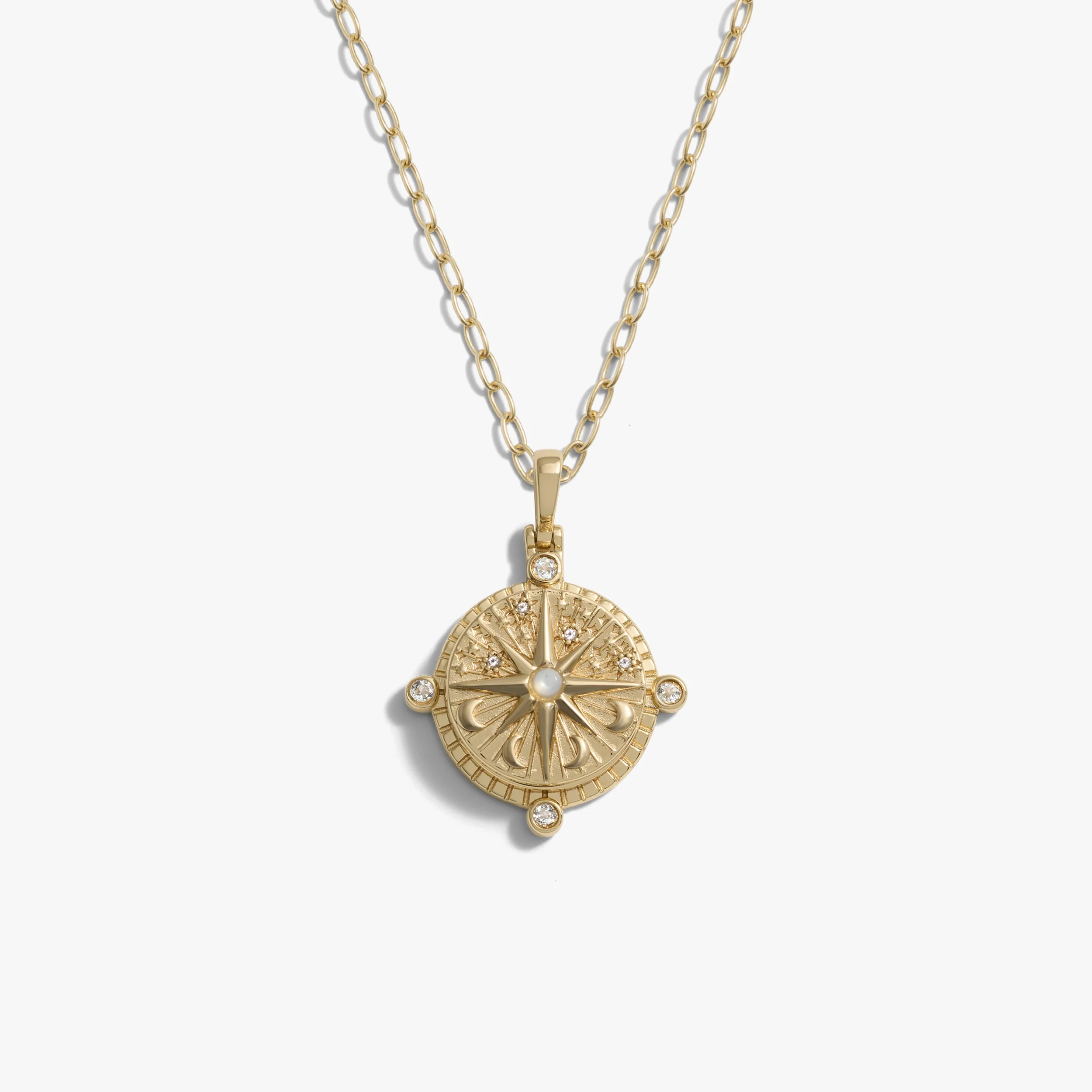 Compass Locket Necklace - Image 4