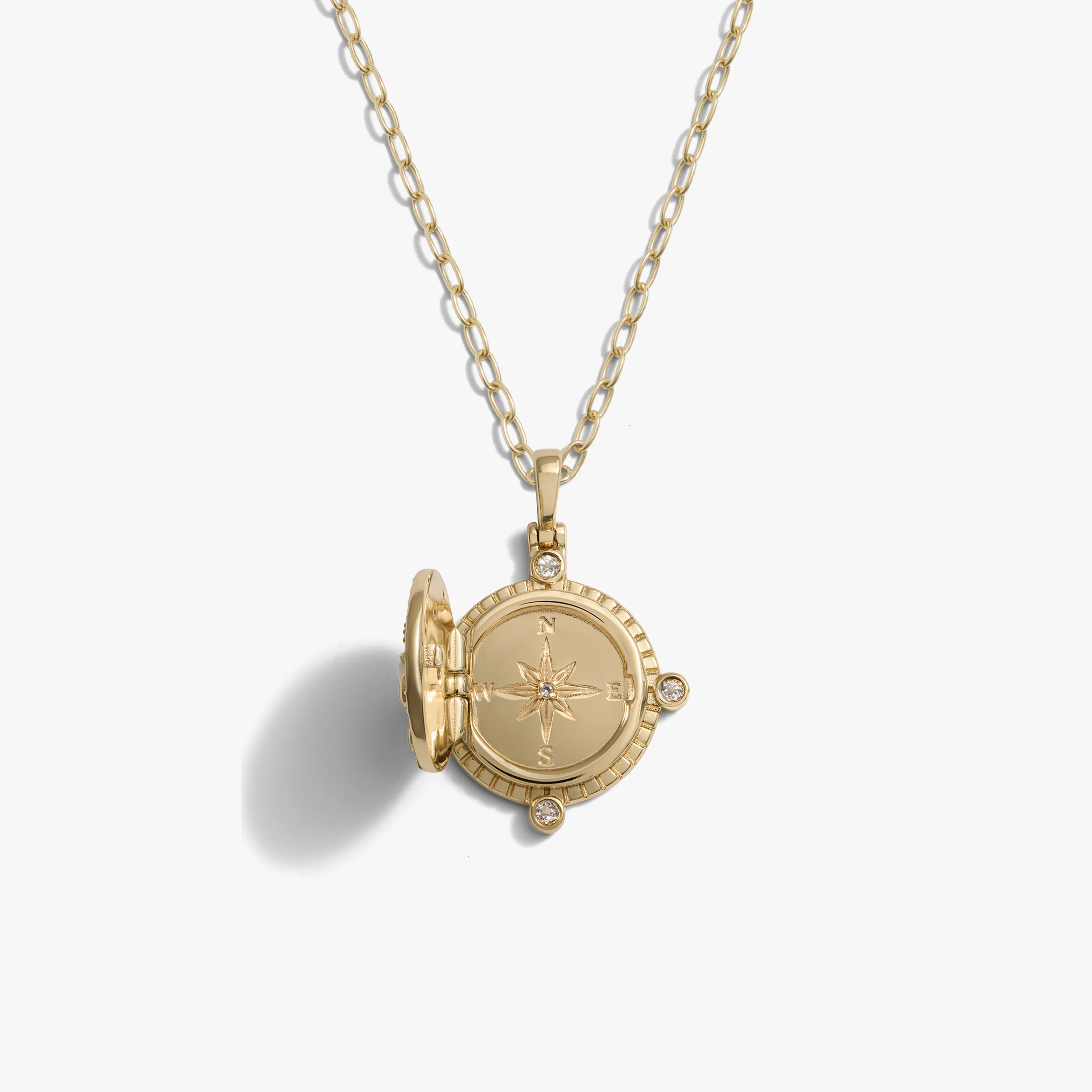 Compass Locket Necklace - Image 5