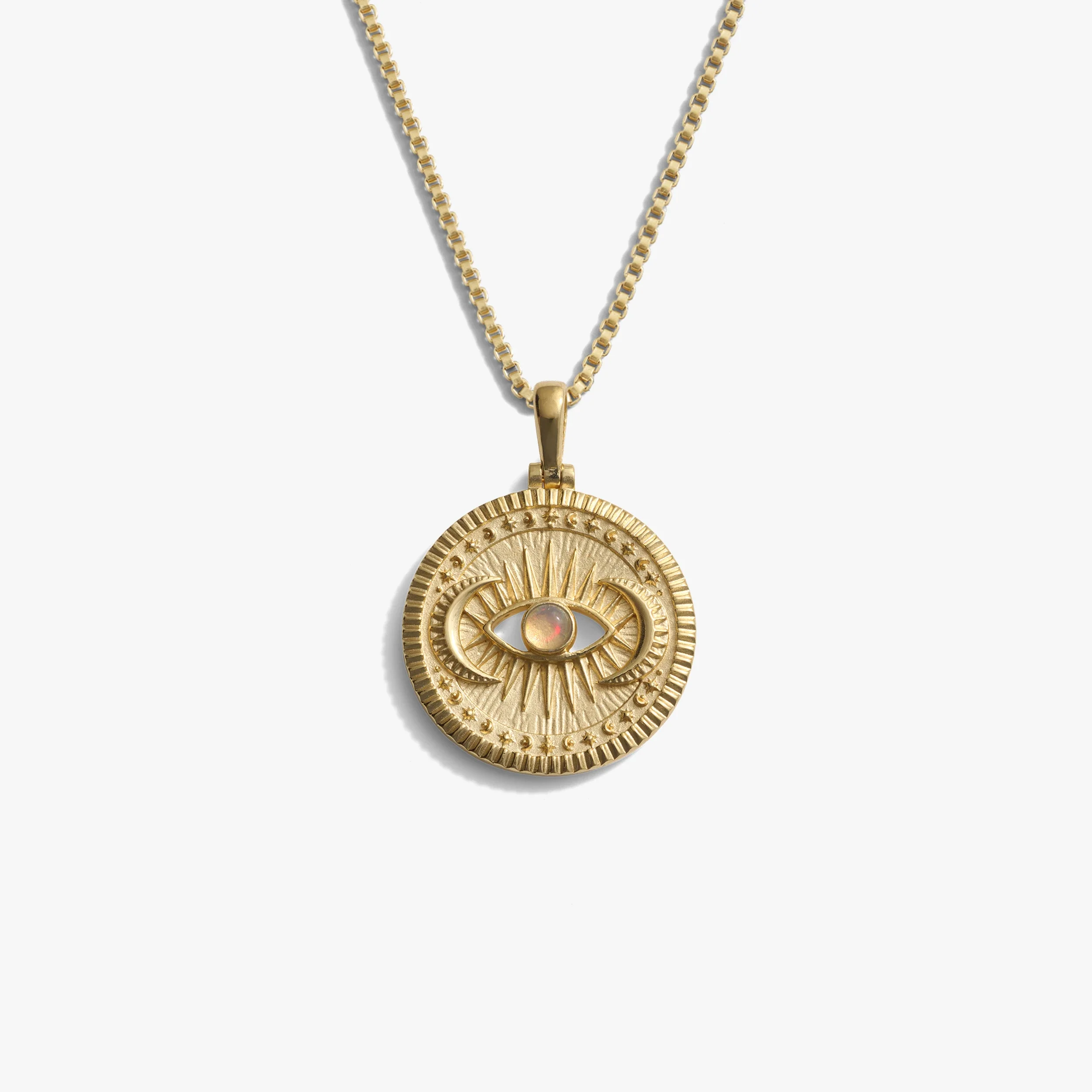 Cosmic Eye Coin Necklace