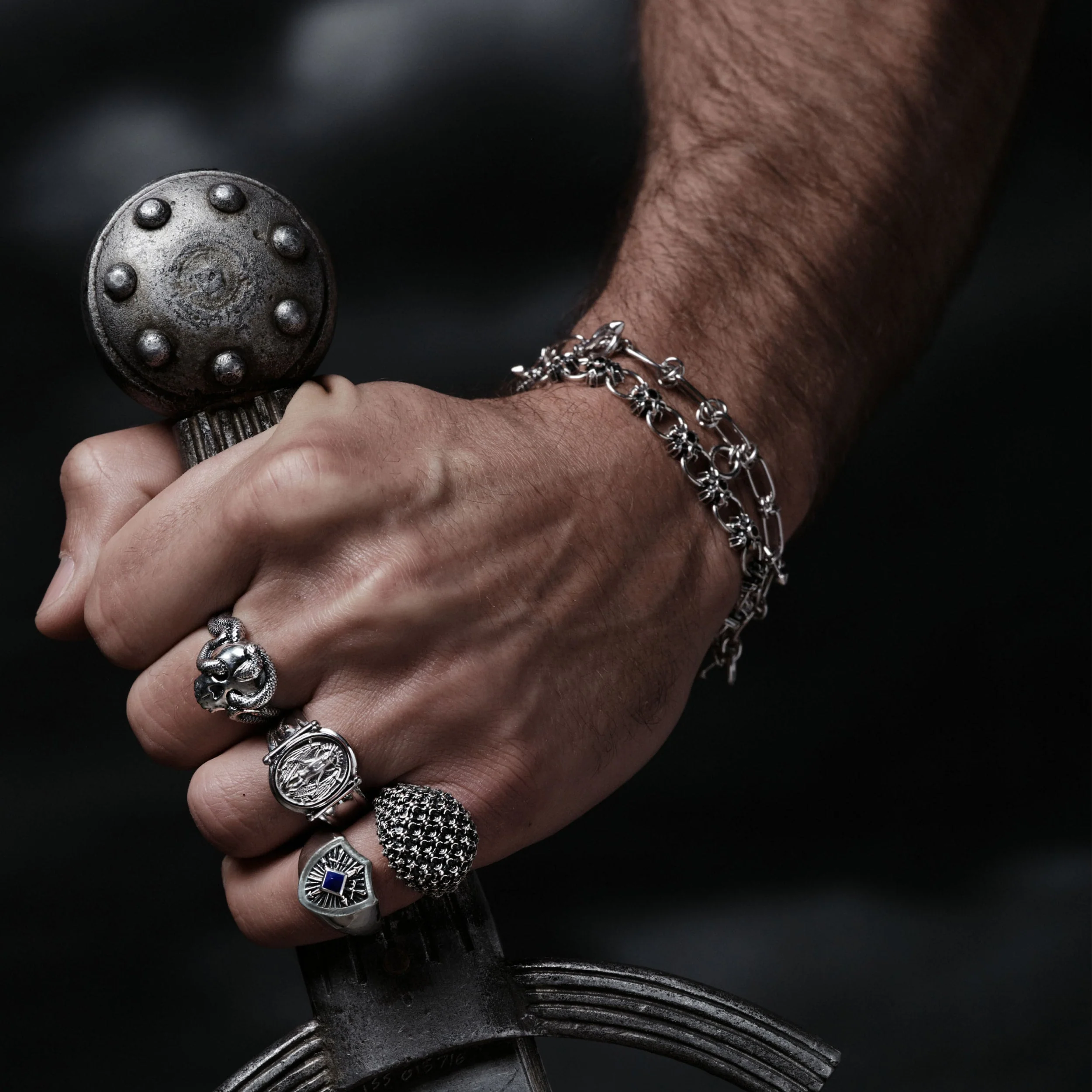 Triple Moon Crest Bracelet - Image 5