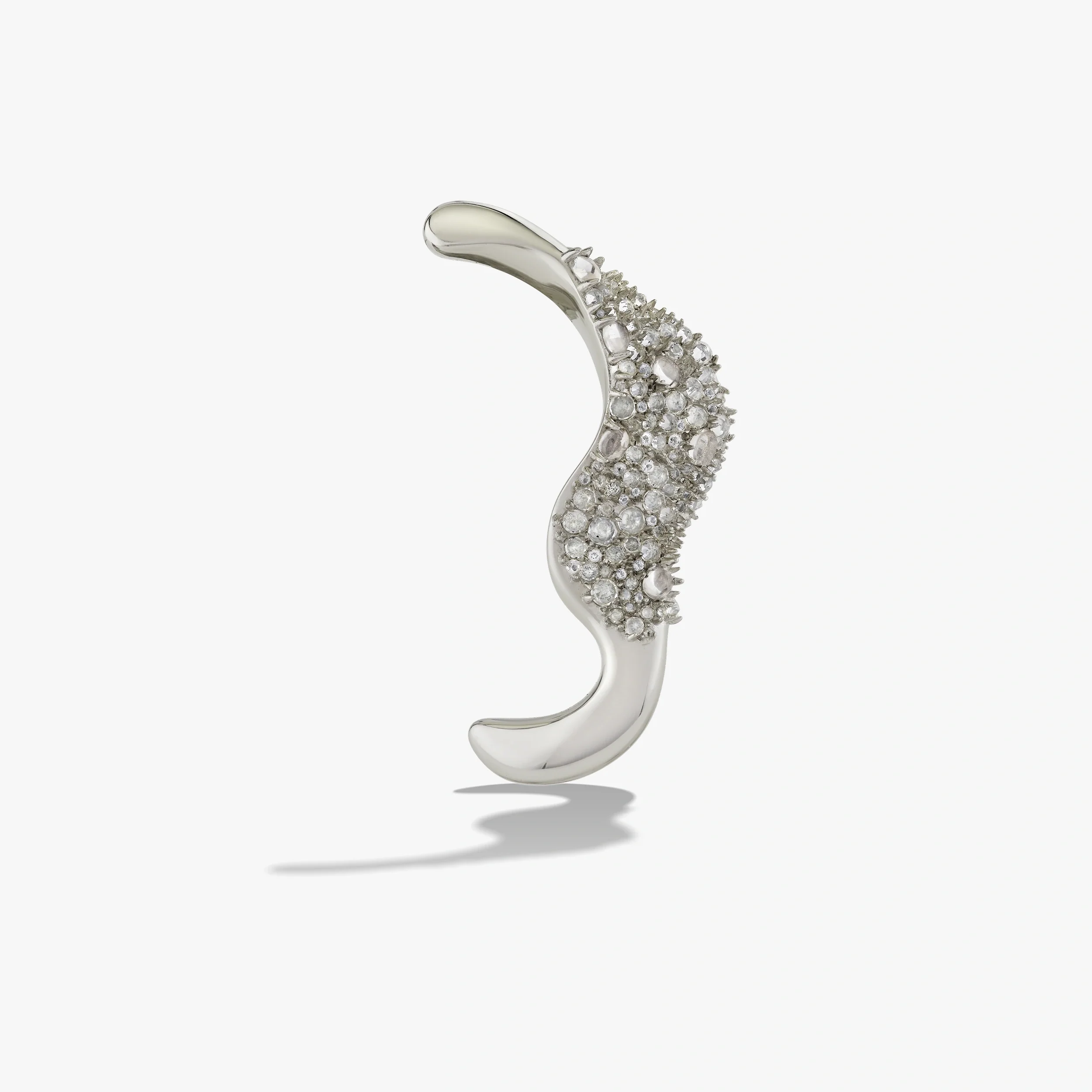 Encrusted Abstract Brooch - Image 4