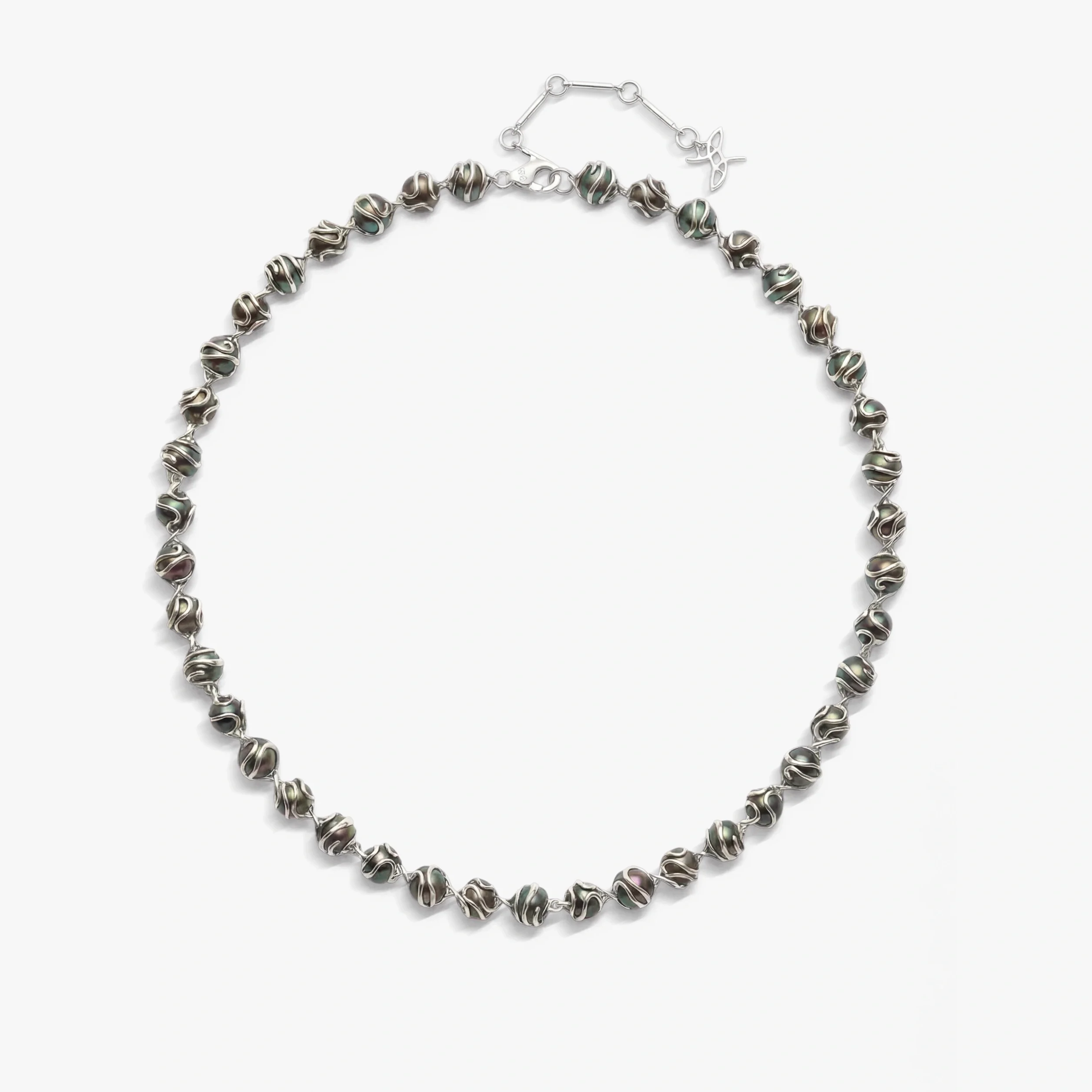 Damselfly Caged Pearl Necklace
