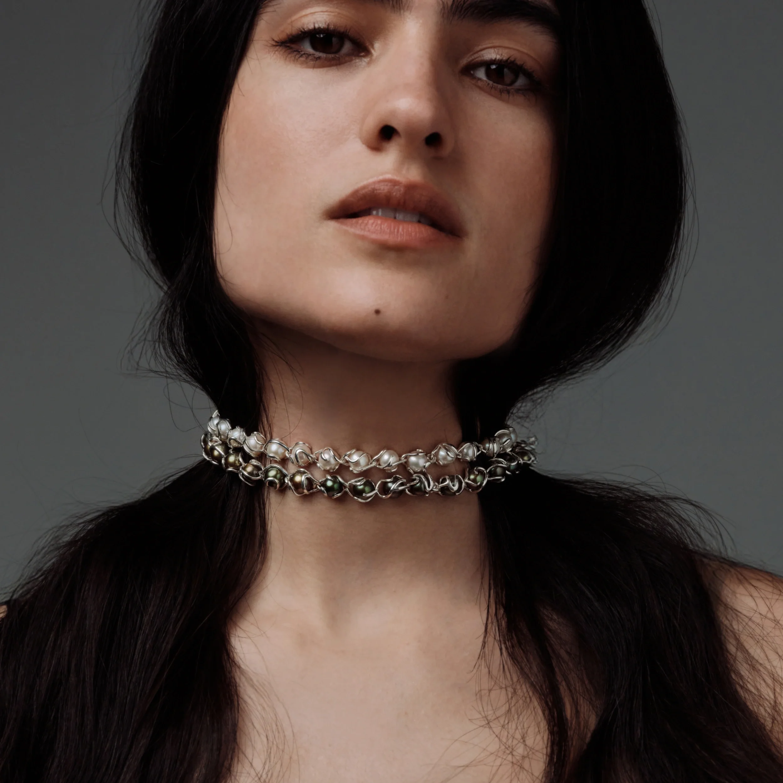 Damselfly Caged Pearl Necklace - Image 3