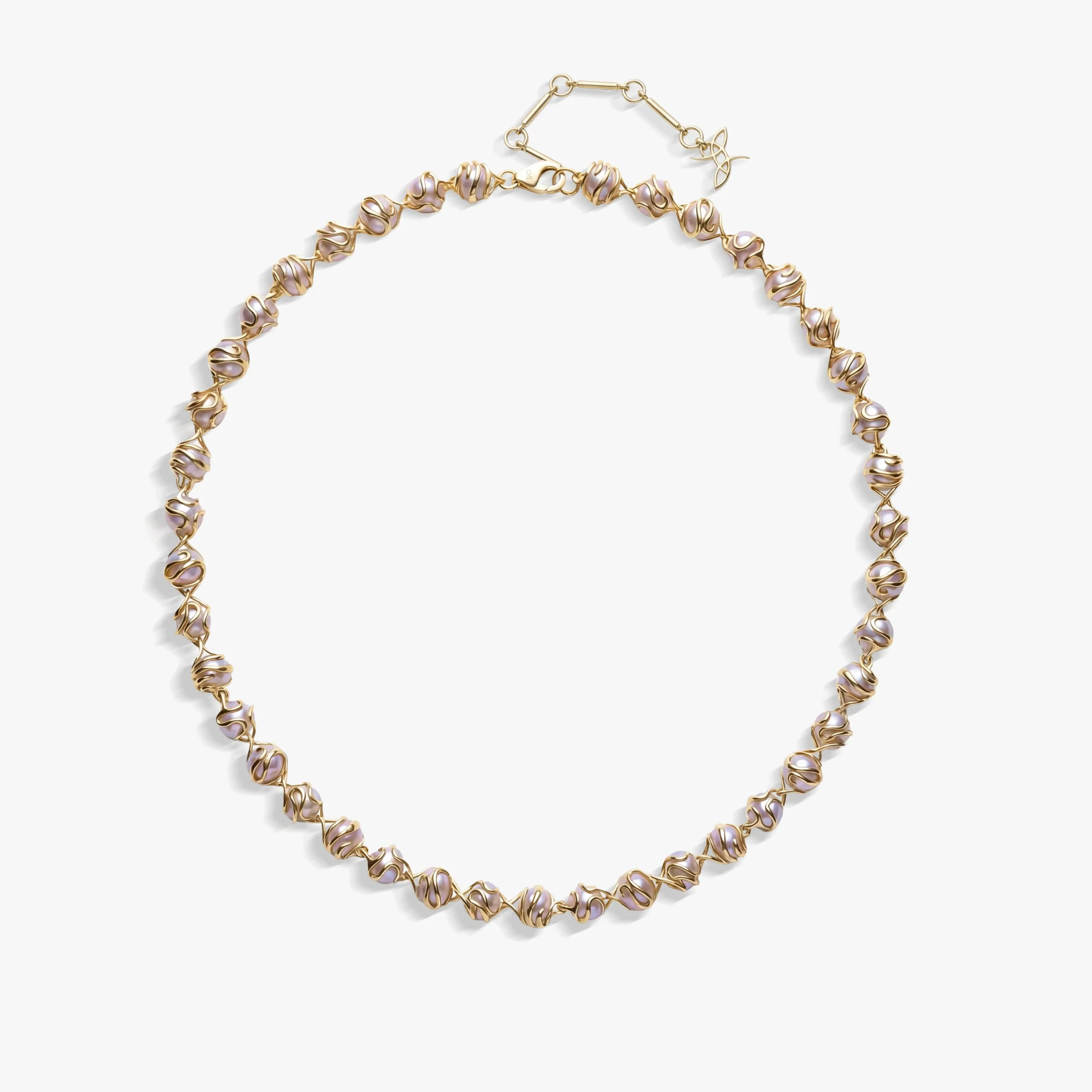 Damselfly Caged Pearl Necklace - Image 7