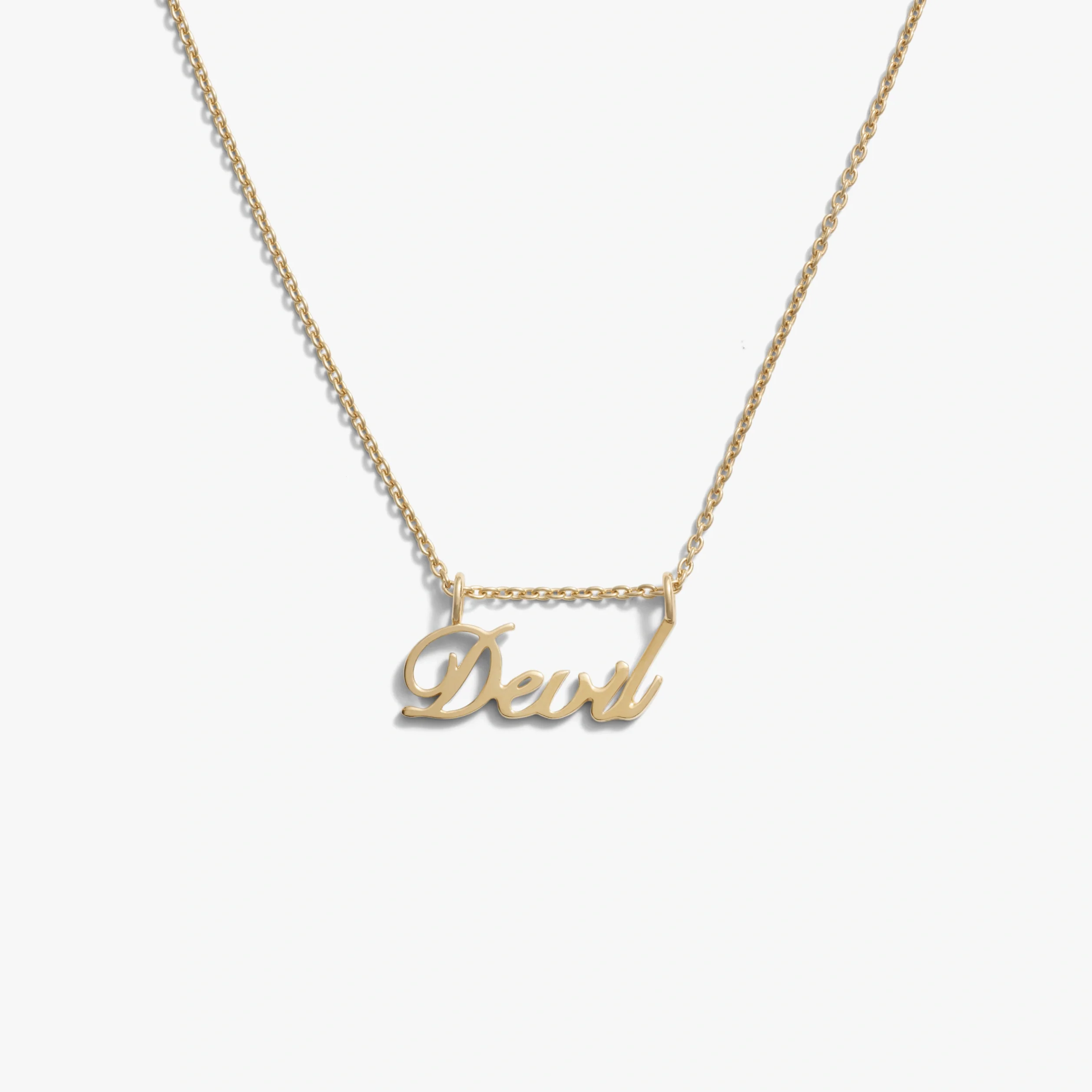 Devil Nameplate Necklace - Image 4