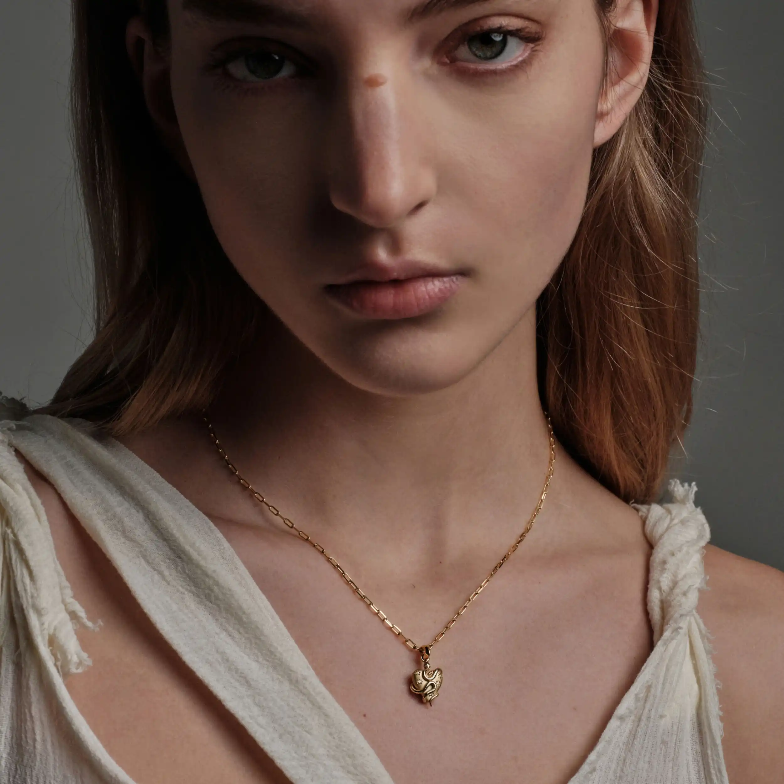 Diamond Serpent Heart Pendant - Image 2