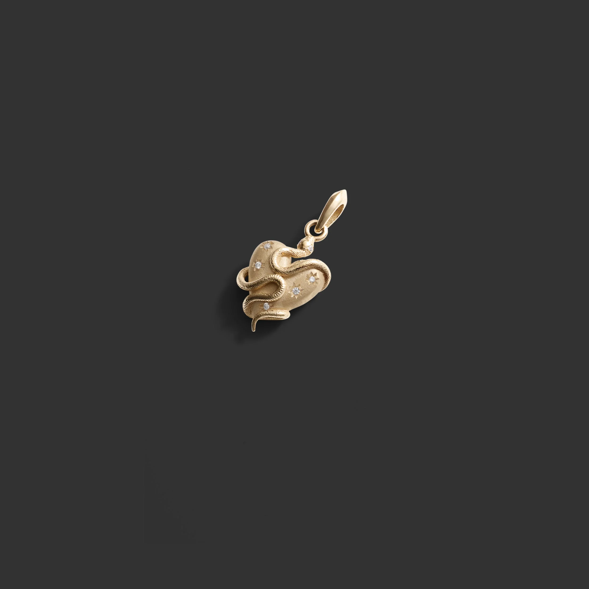 Diamond Serpent Heart Pendant - Image 4