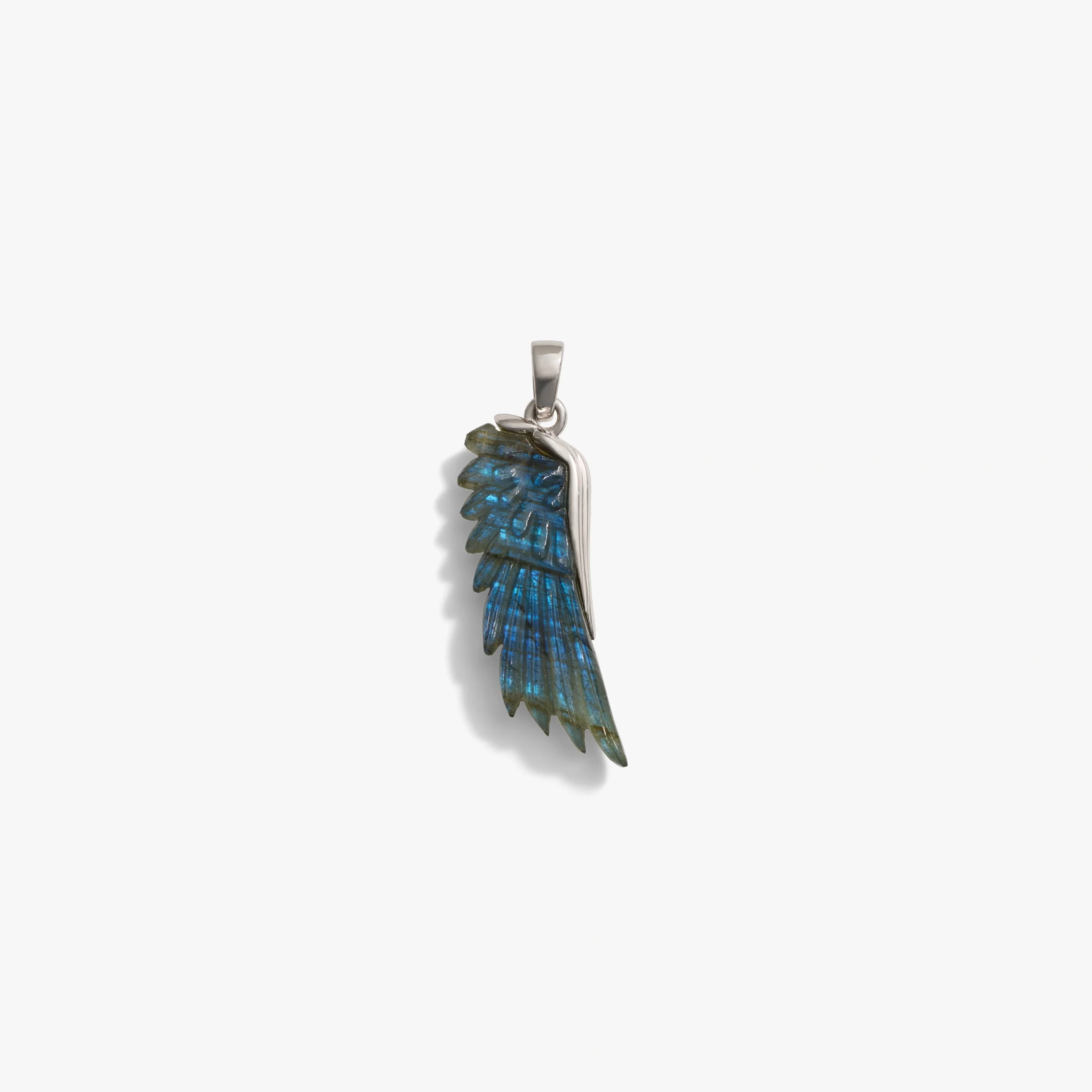 Carved Gemstone Wing Amulet