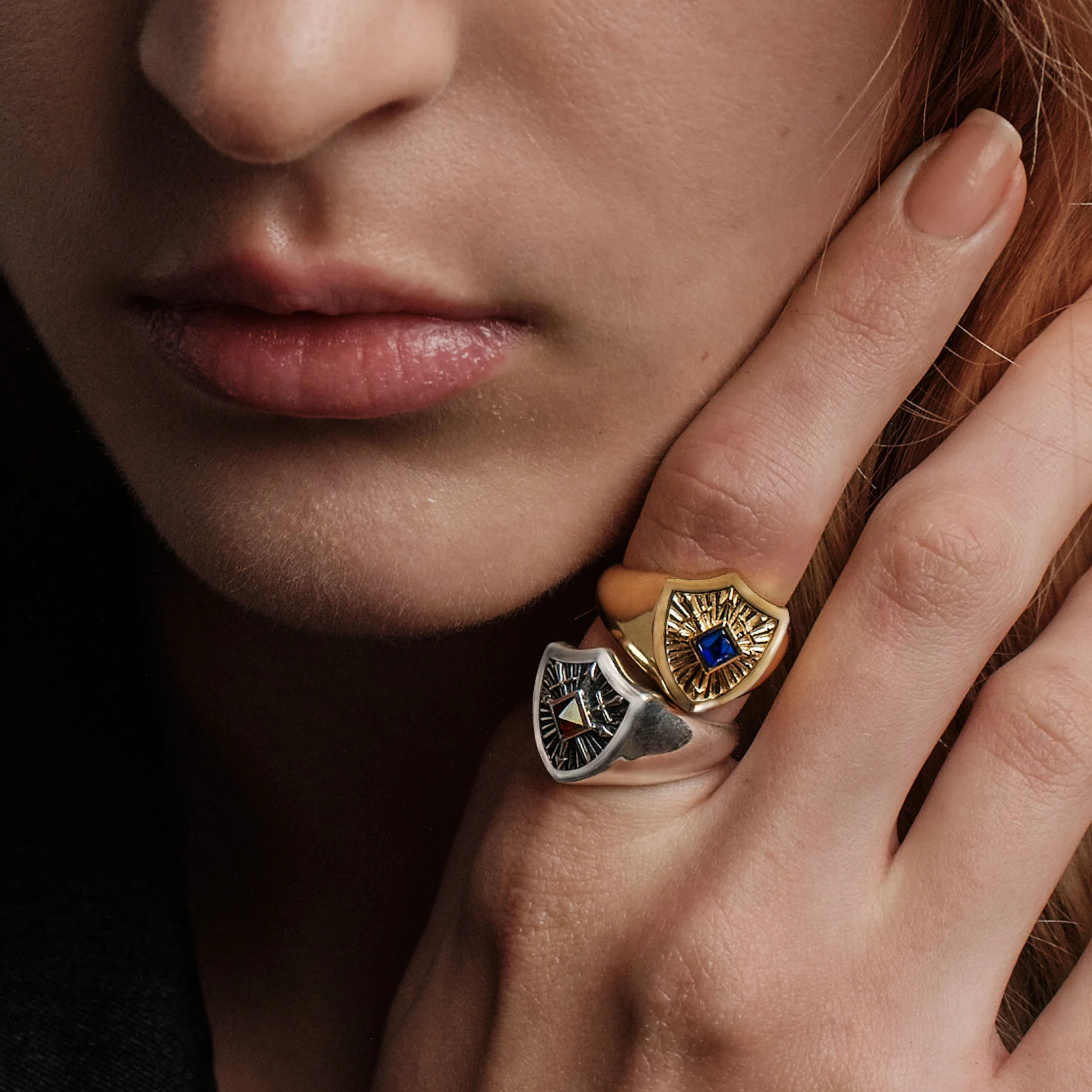 Gemstone Shield Defense Ring - Image 2