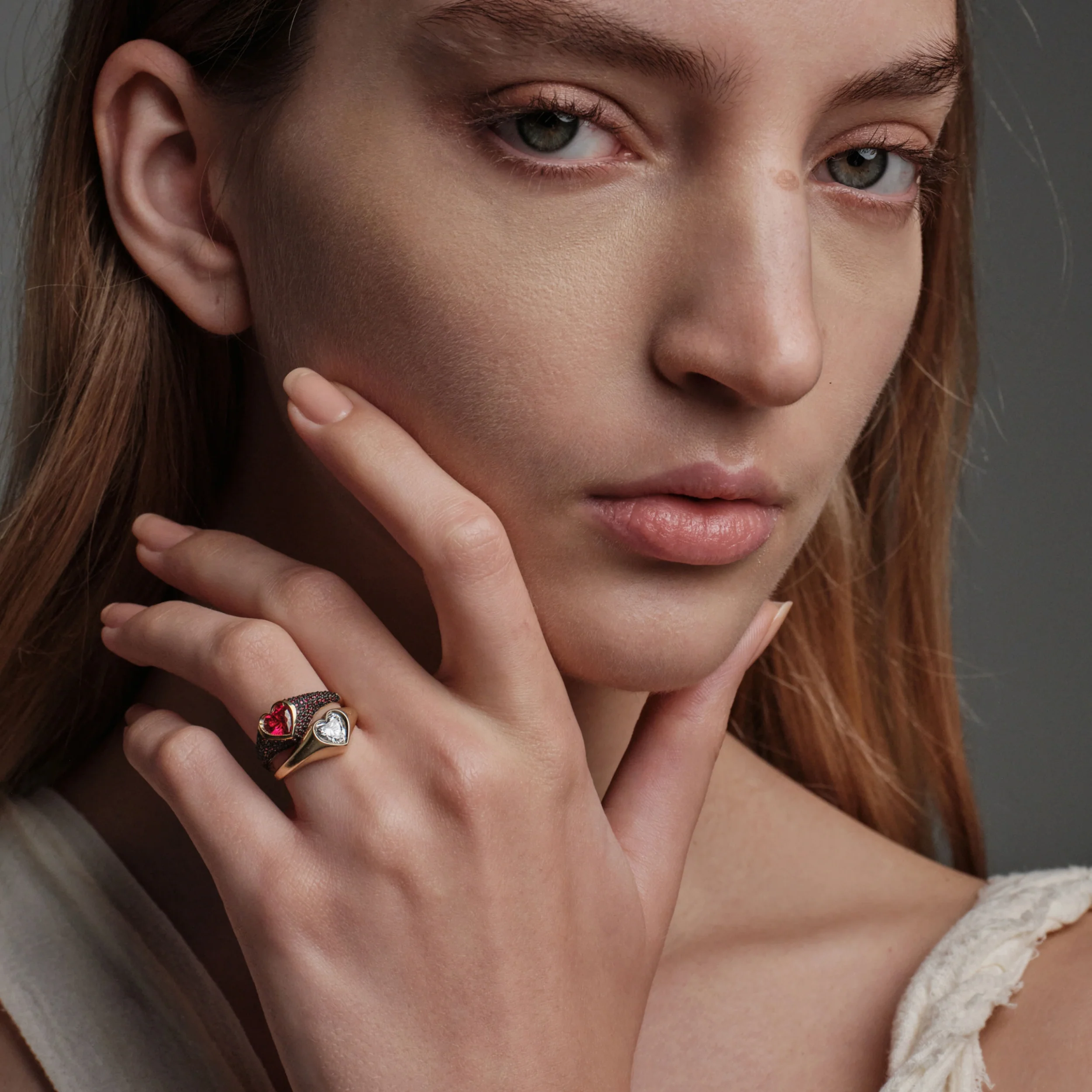 Heart Gemstone Ring - Image 2