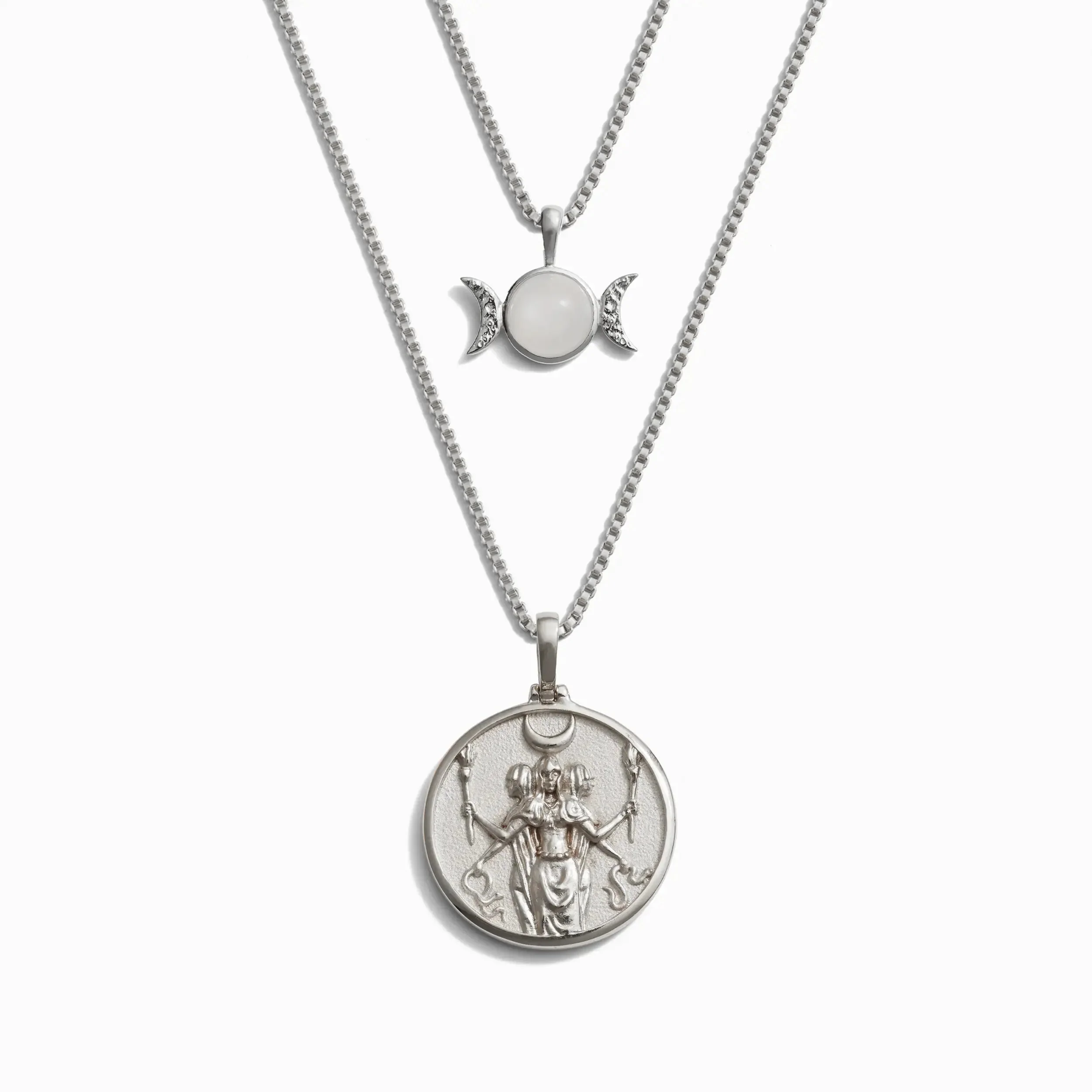 Hecate + Triple Moon Necklace Set - Image 5