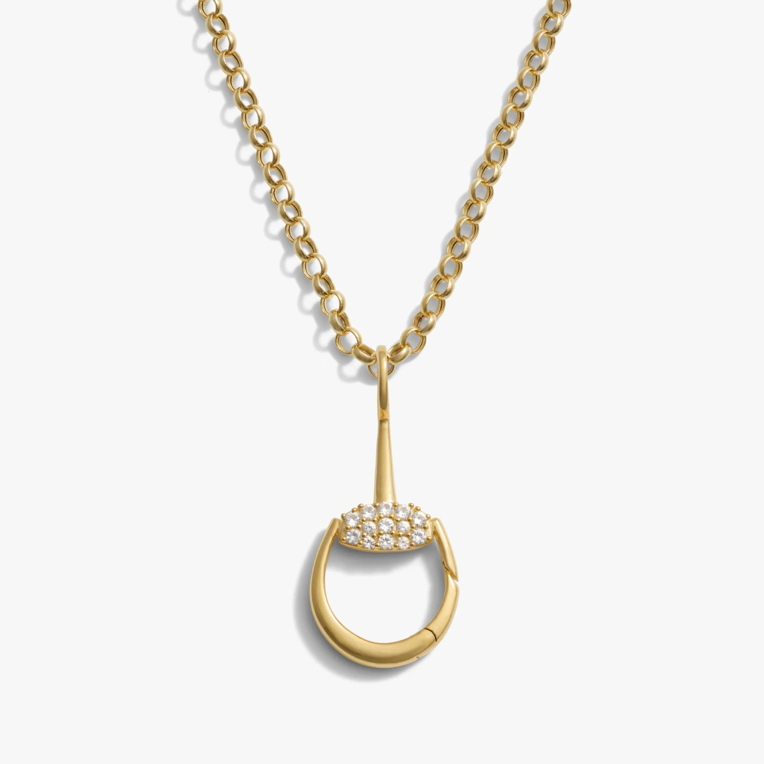 Horsebit Charm Link Necklace