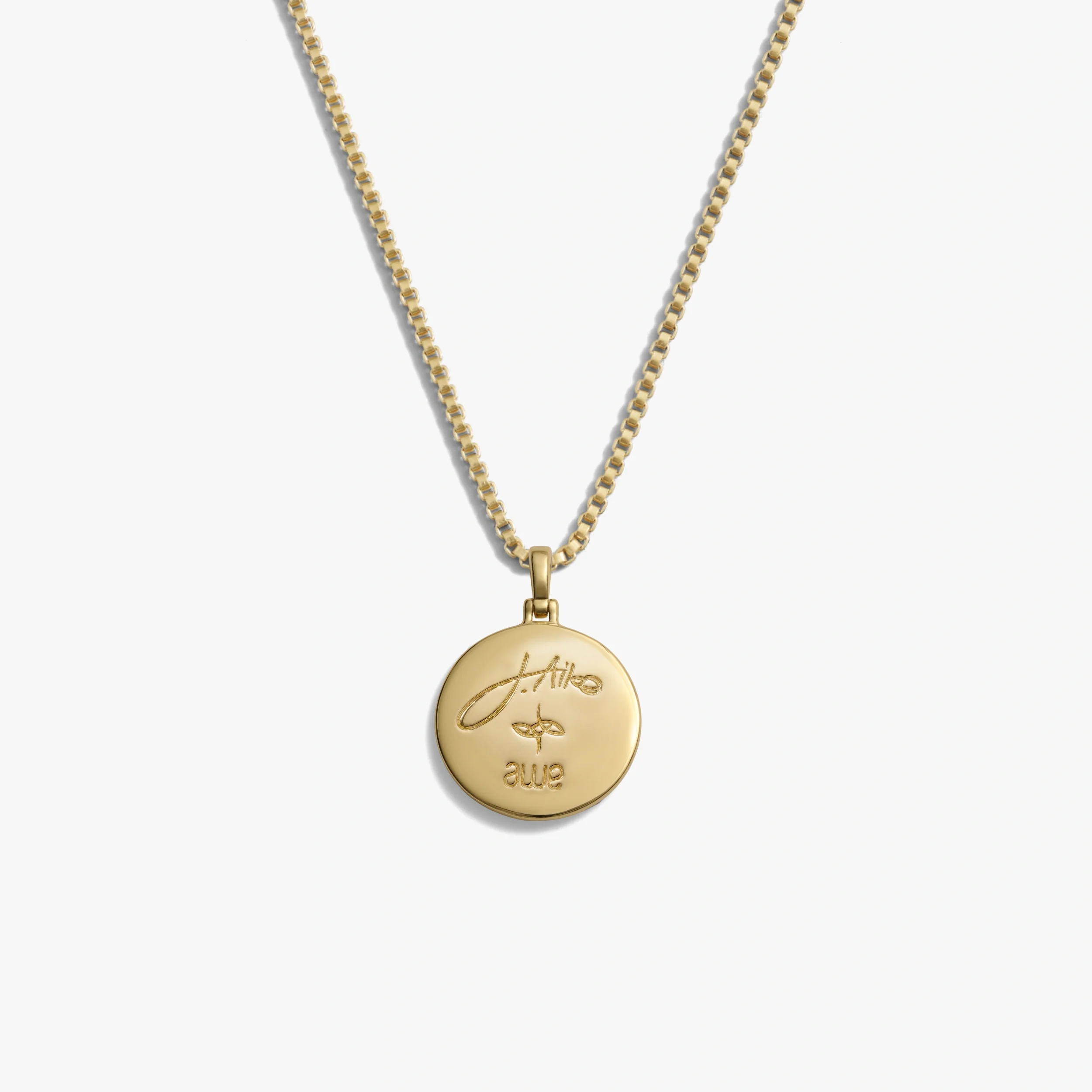 Jhené's Aquamarine Moon Wave Necklace - Image 4