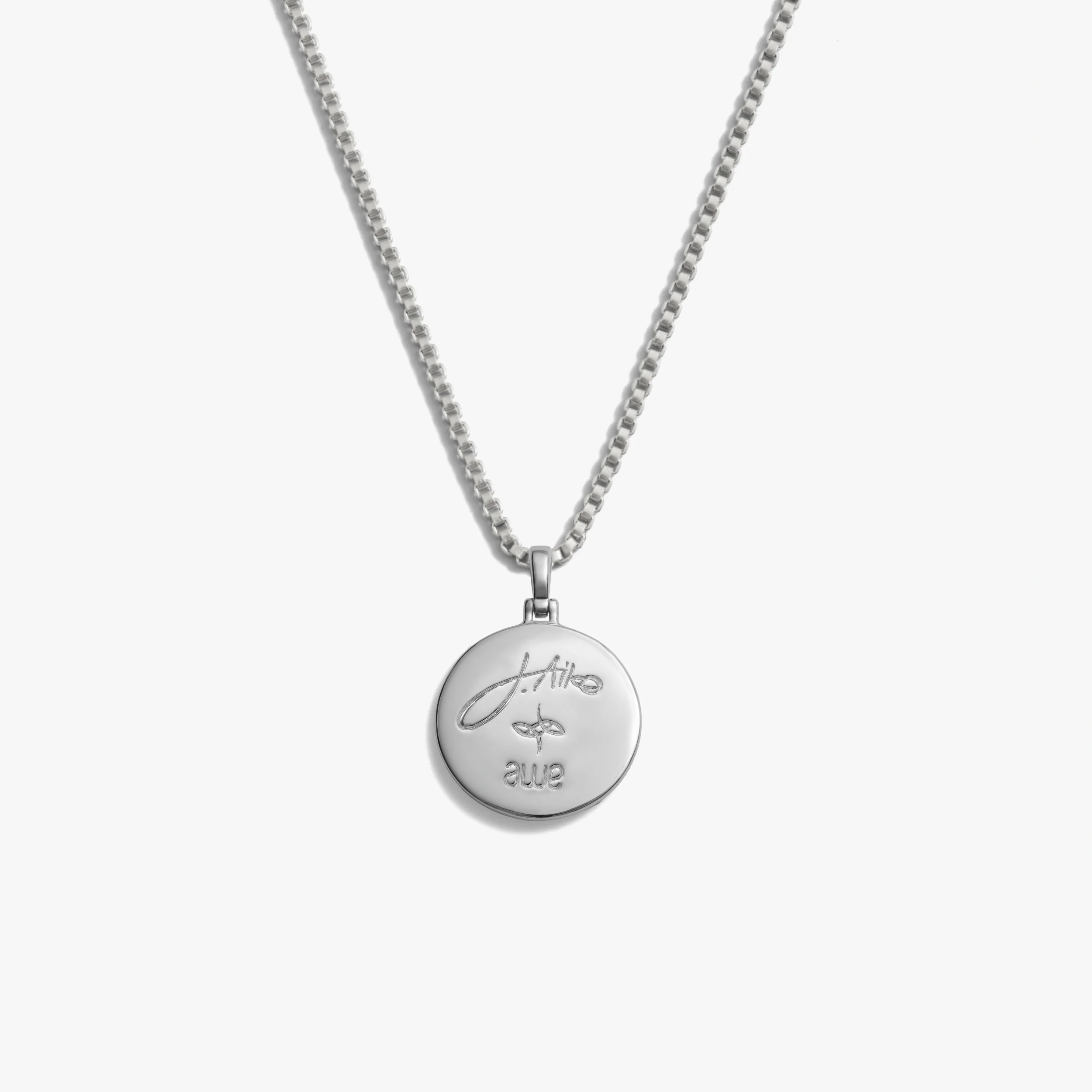 Jhené's Aquamarine Moon Wave Necklace - Image 5