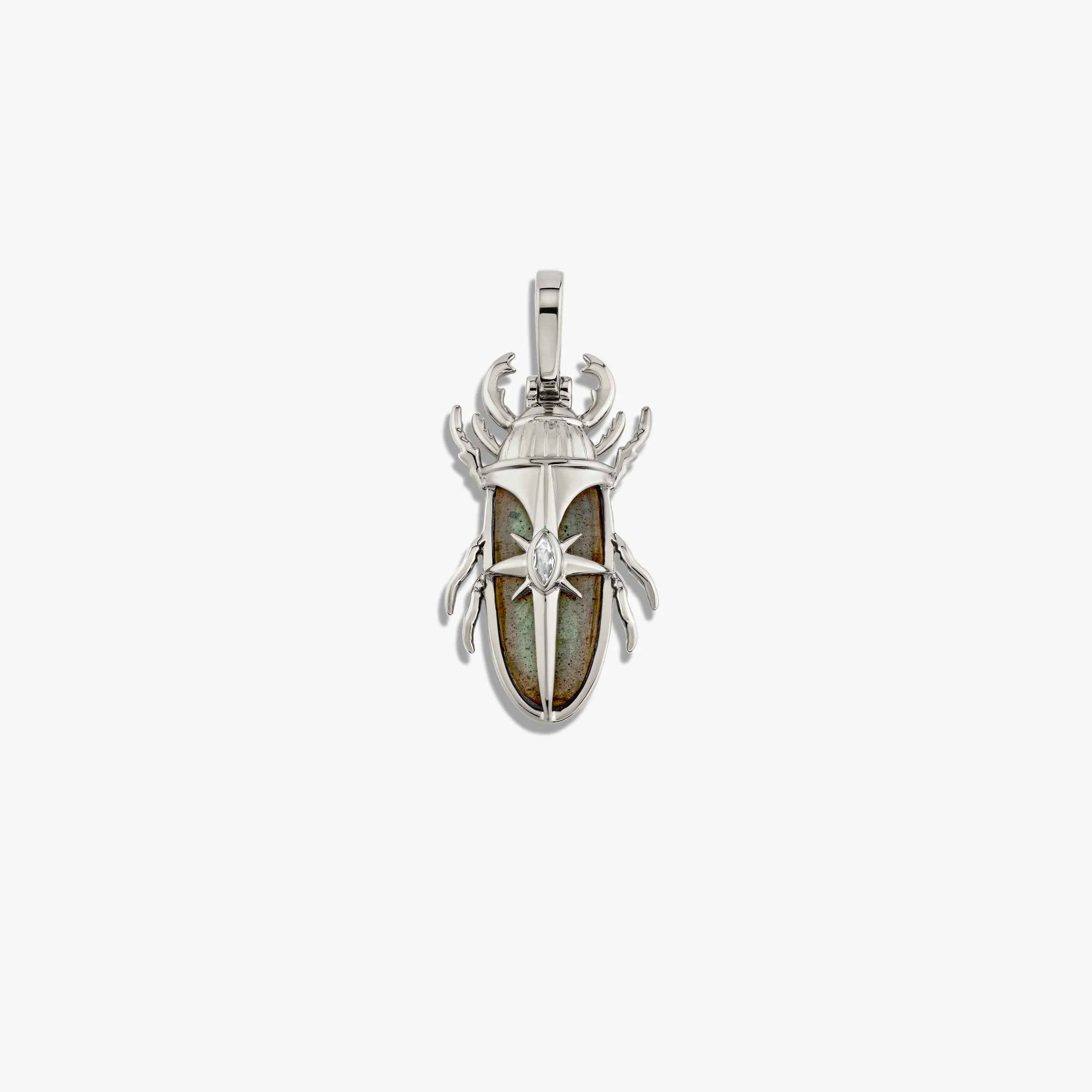 Labradorite Beetle Pendant - Image 6
