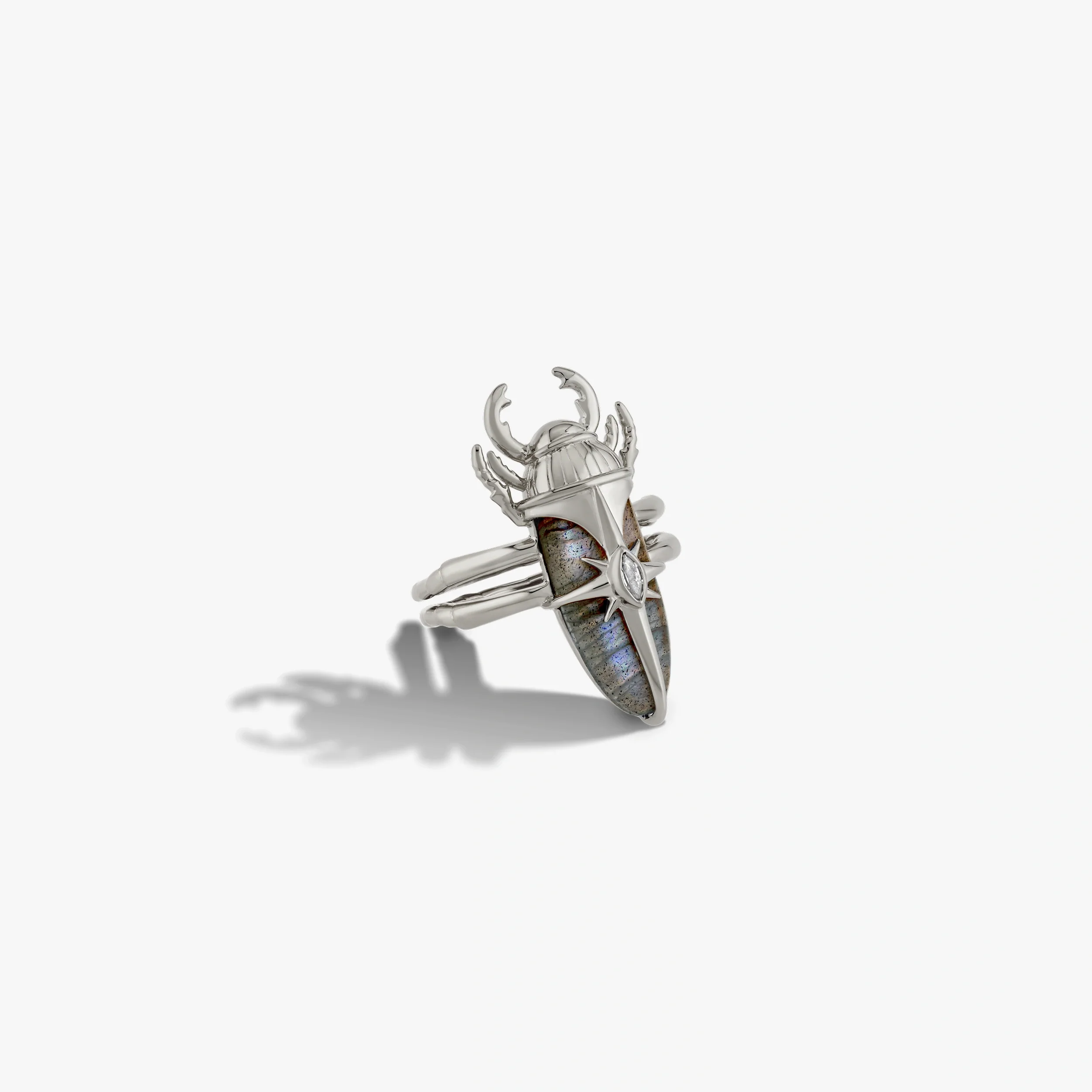 Labradorite Beetle Ring - Image 5