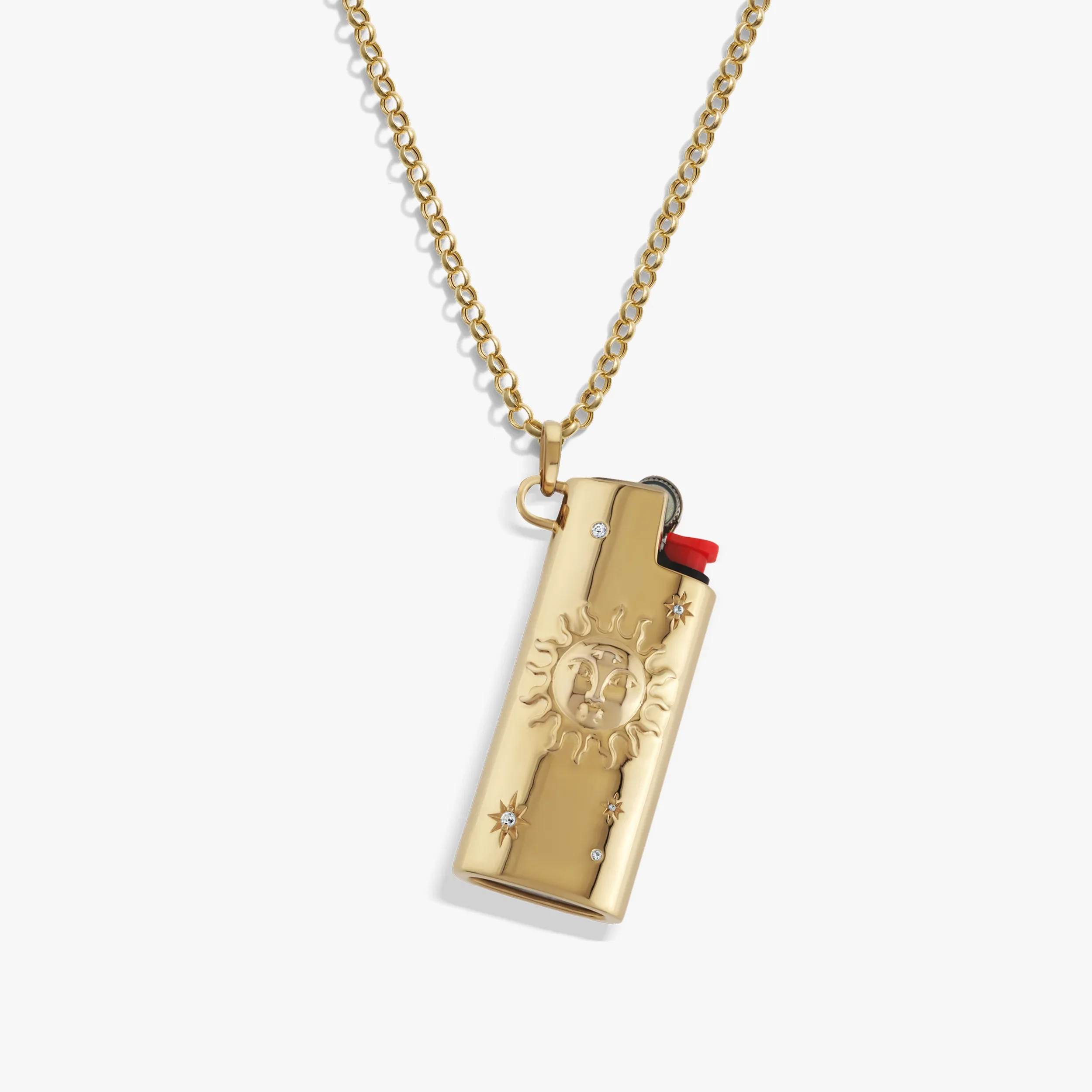 Cosmic Mini Lighter Case Necklace