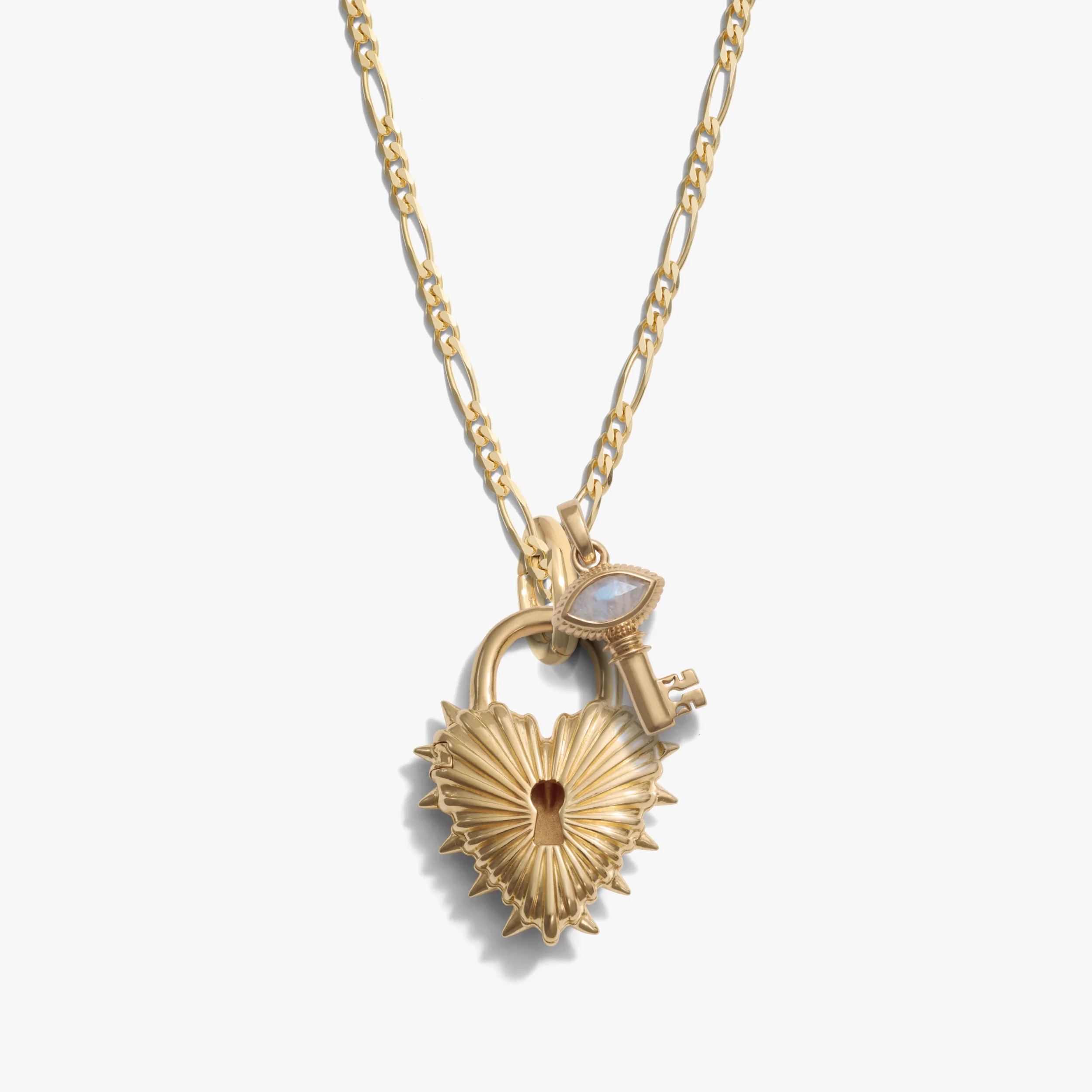 Lock and Key Necklace Set