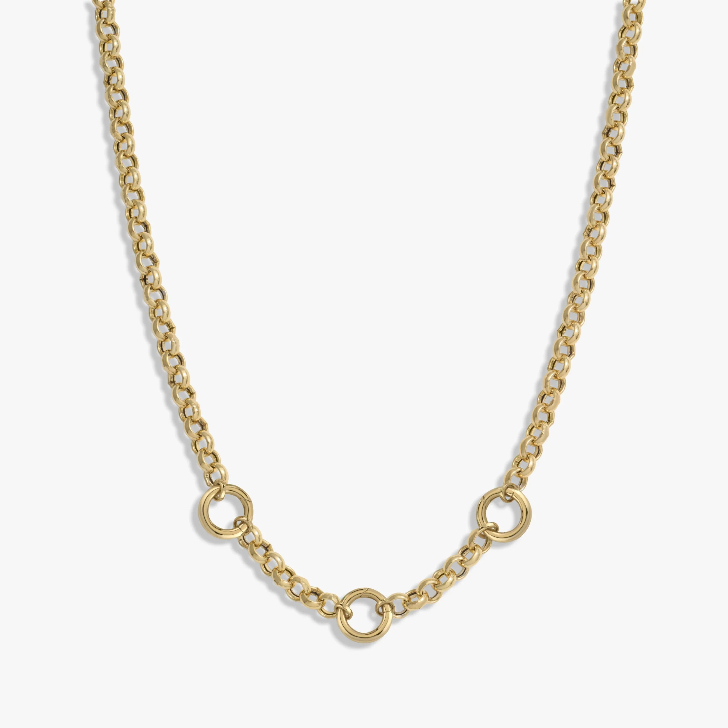 Long Triple Charm Collector Necklace
