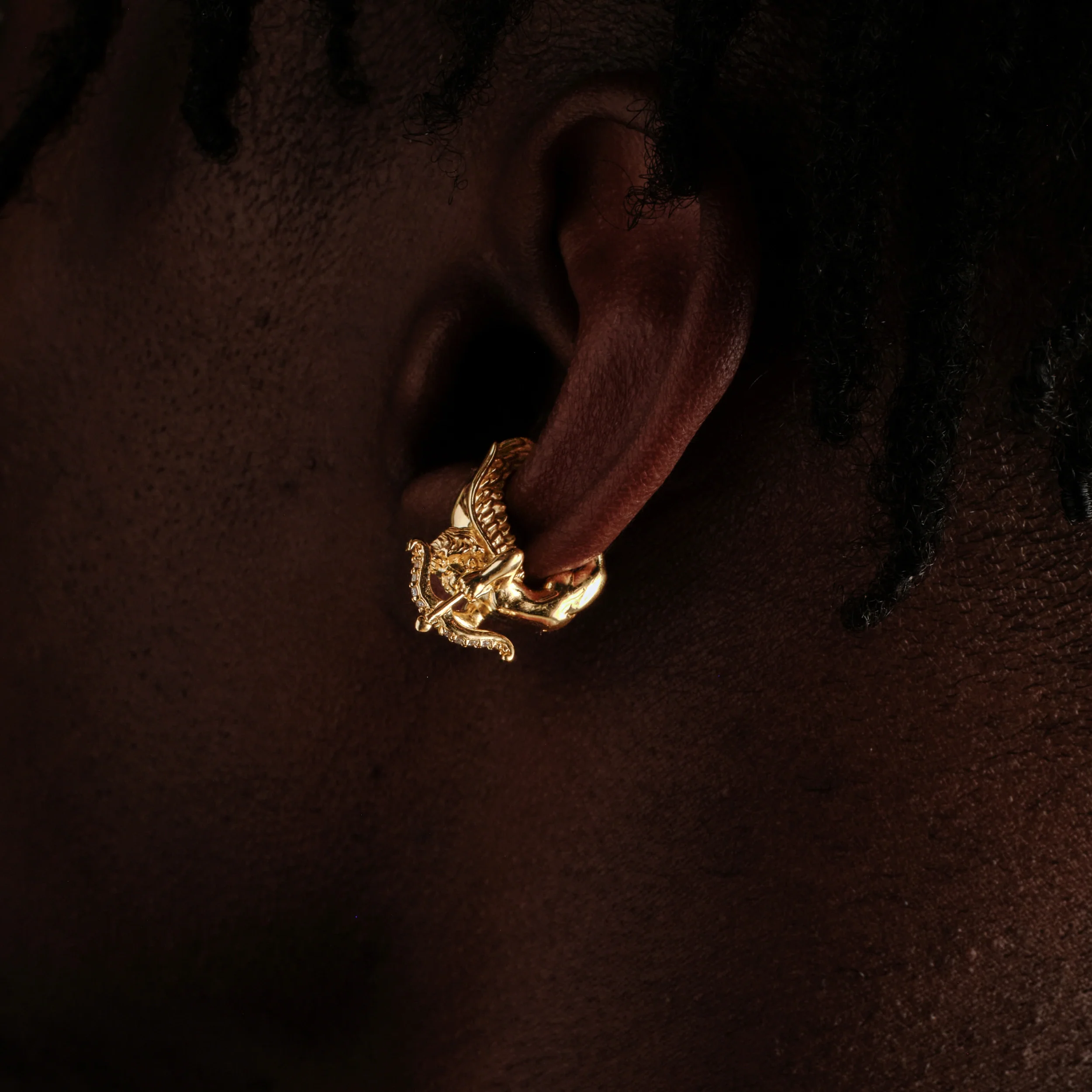 Men's Cupid Ear Cuff - Image 2