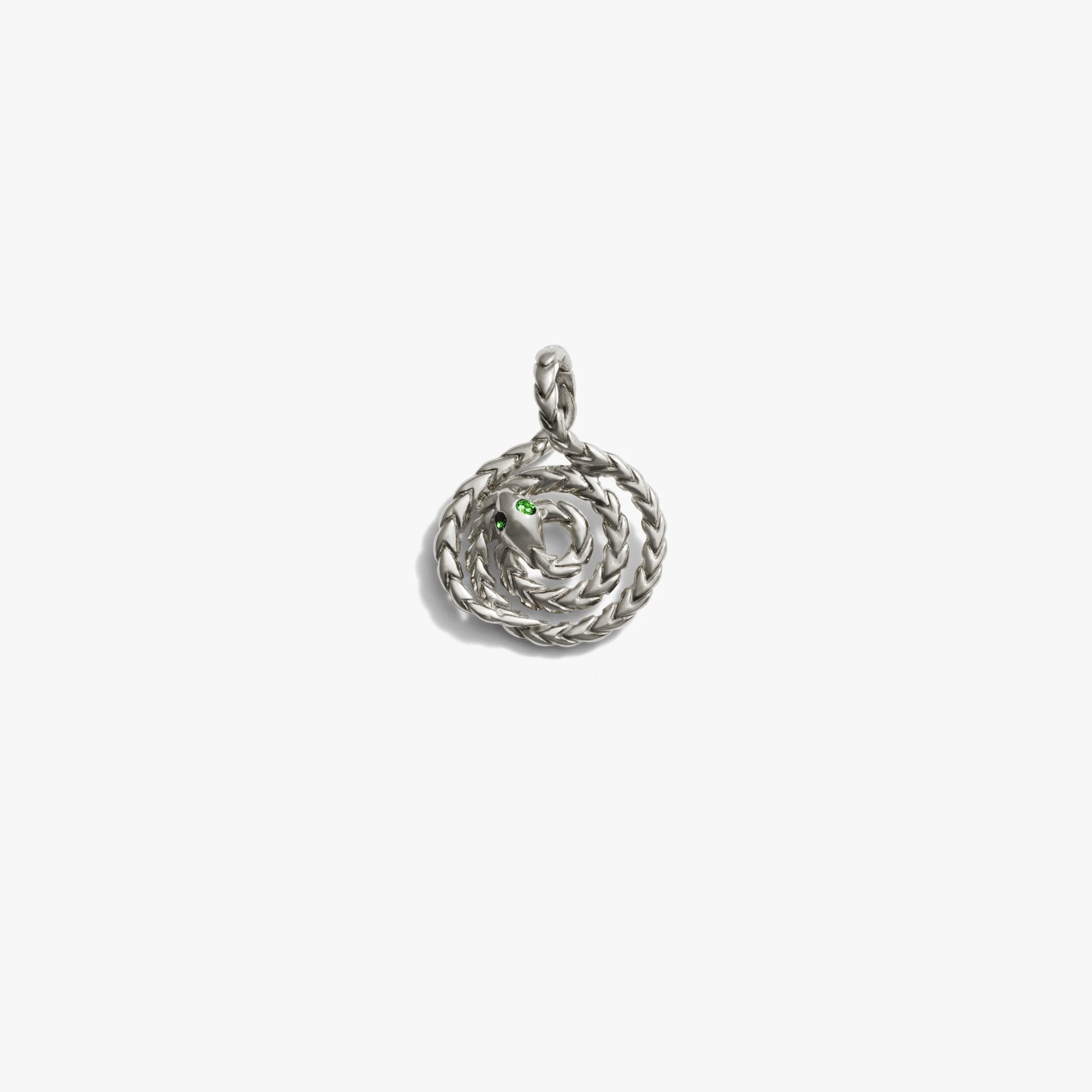 Mini Emerald Spiral Snake Coin - Image 6