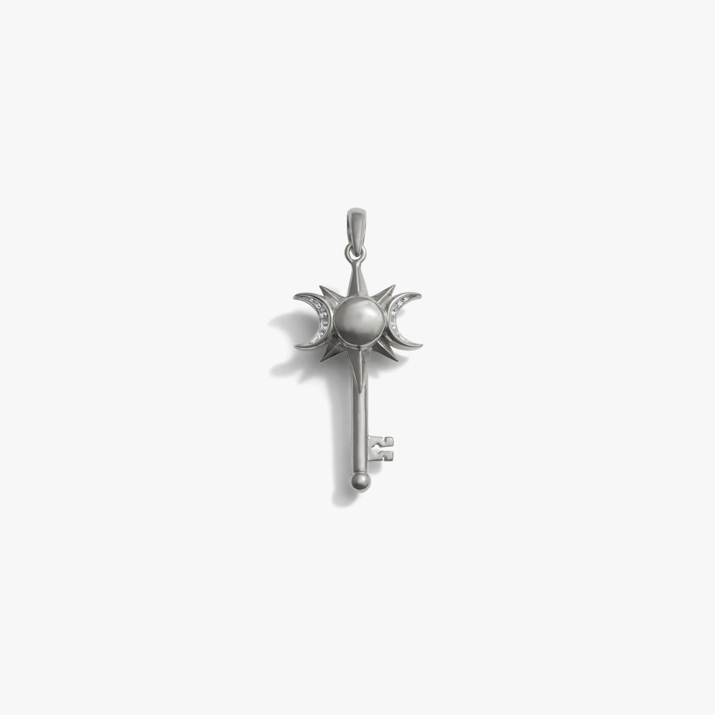 Mini Triple Moon Key Amulet - Image 3
