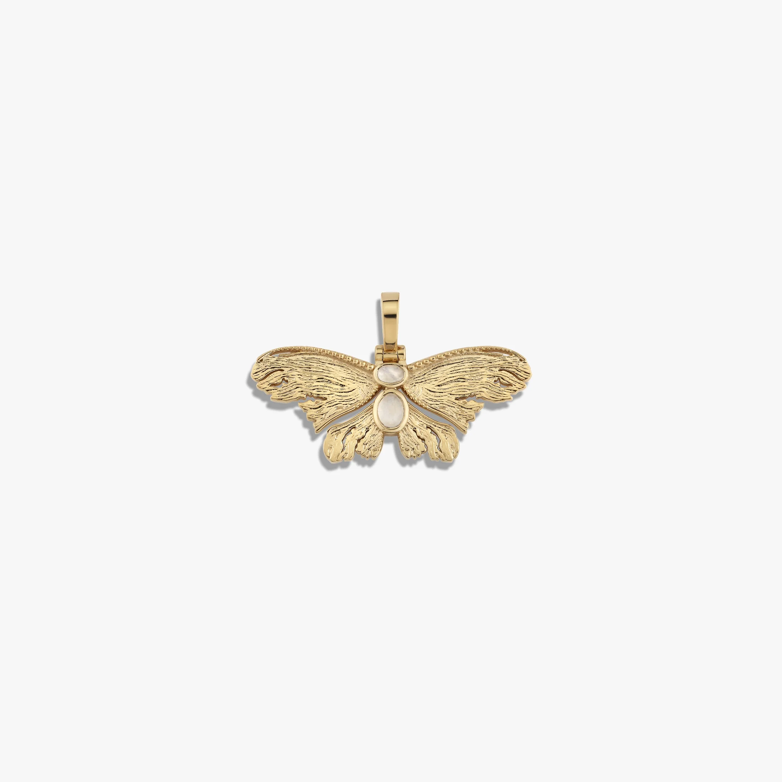 Moonstone Moth Pendant