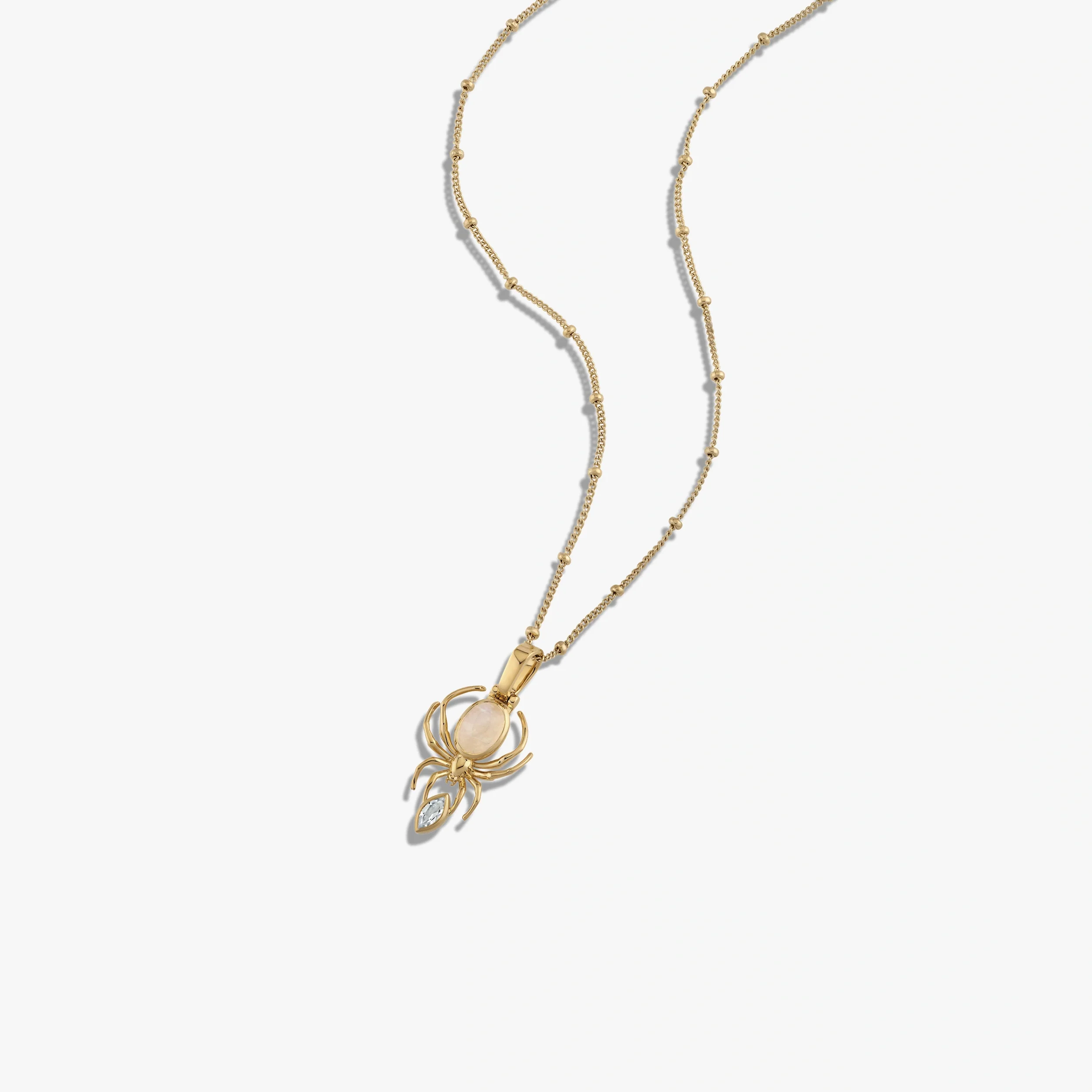 Moonstone Spider Necklace - Image 4
