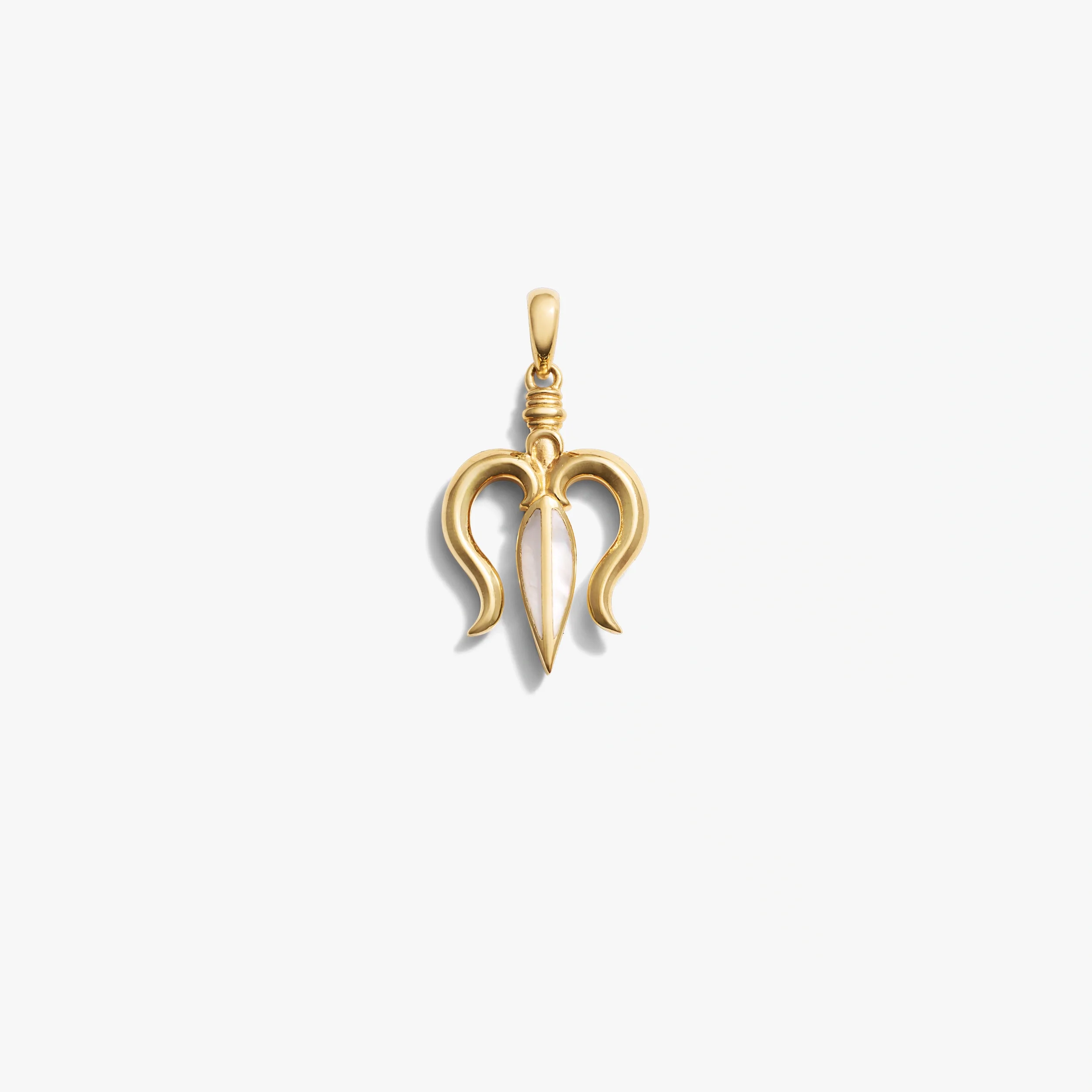 Mother of Pearl Trident Amulet
