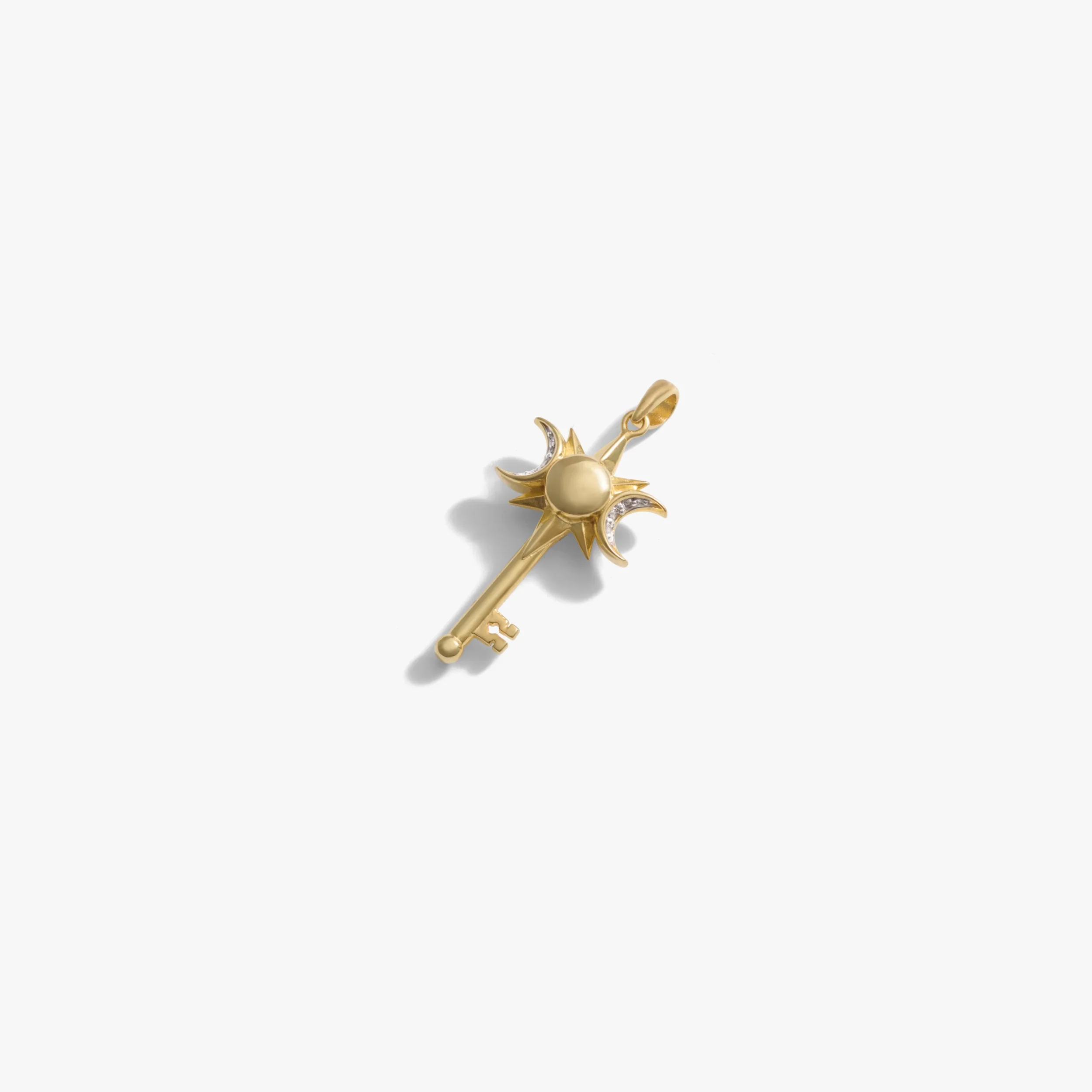 Mini Triple Moon Key Amulet - Image 6