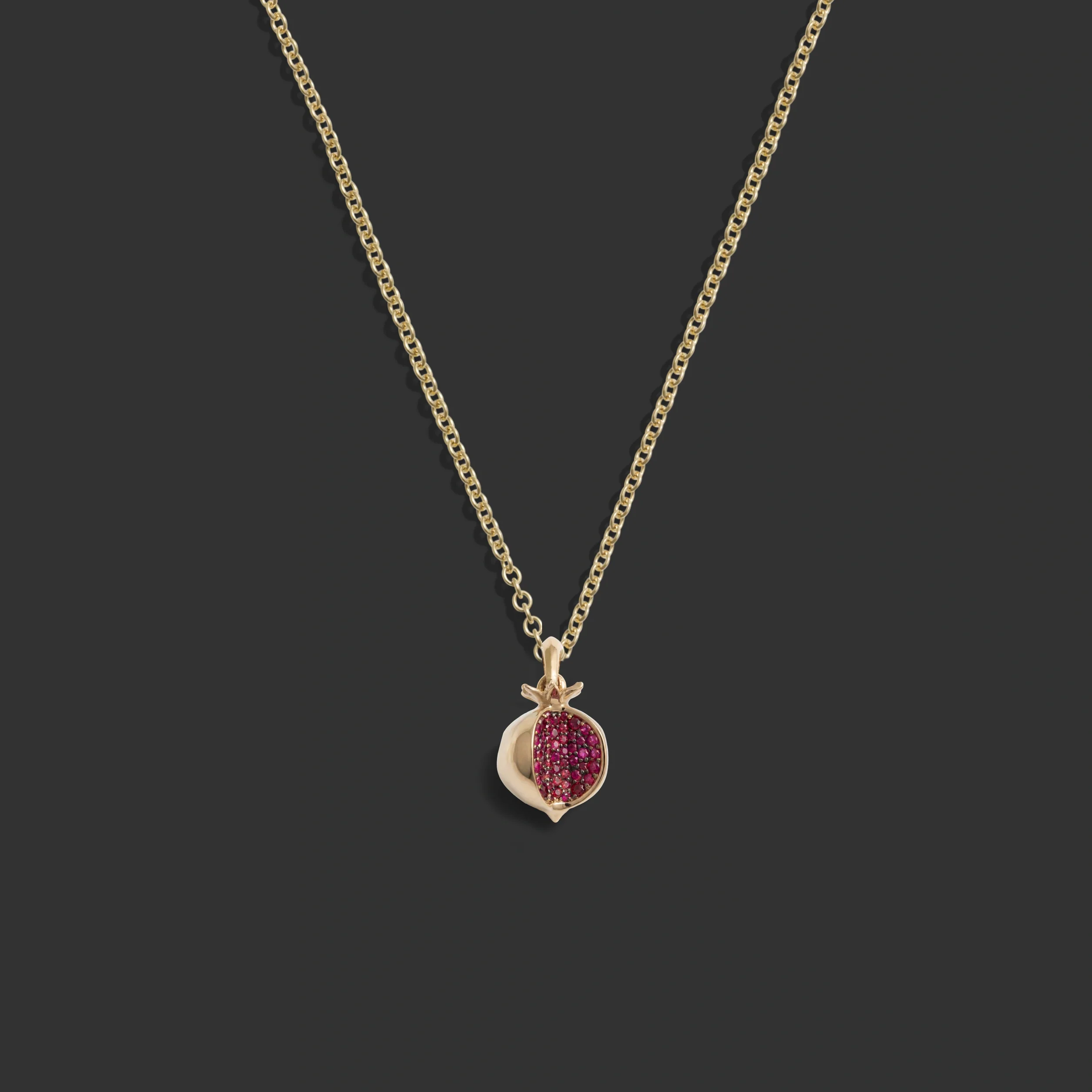 Ruby Pomegranate Necklace