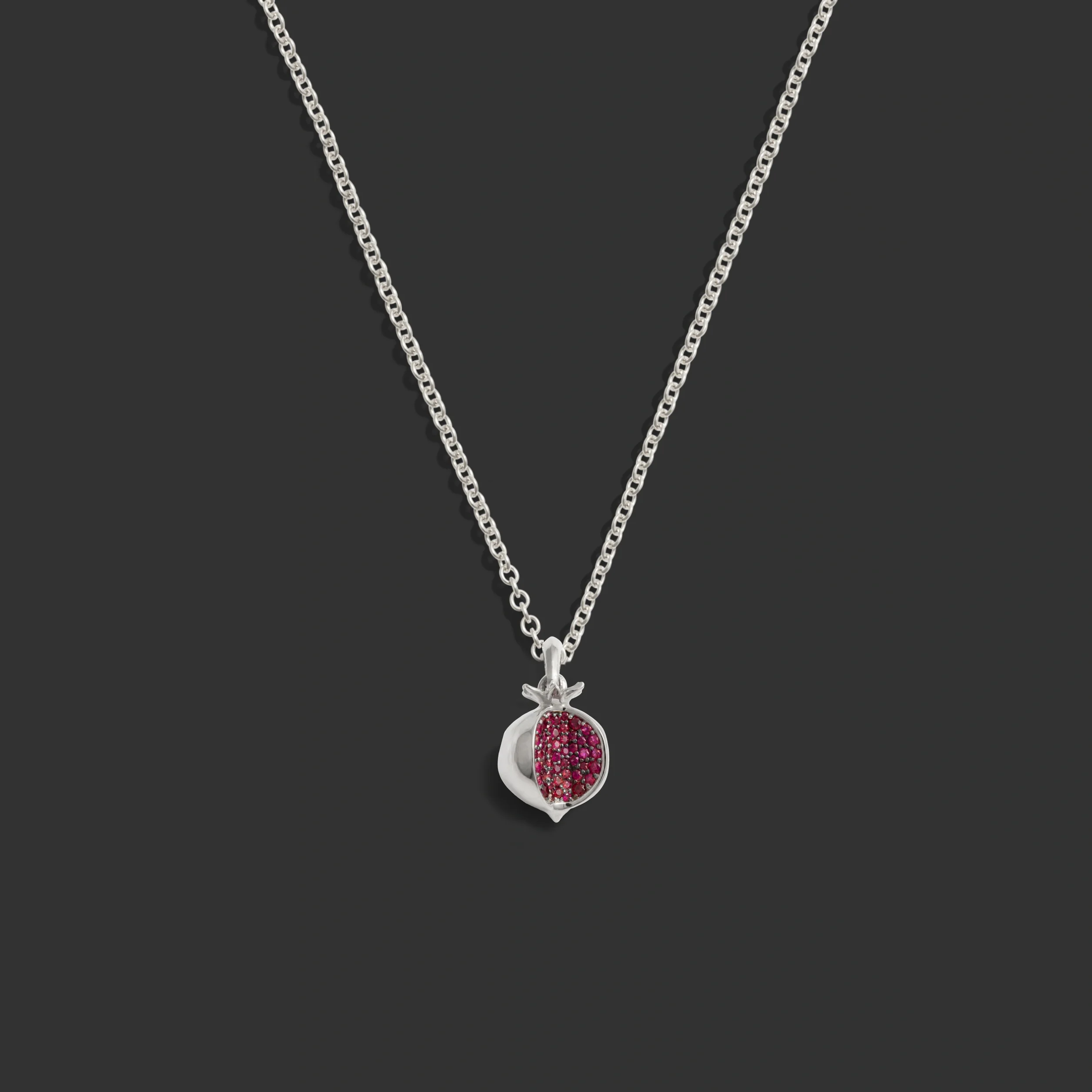 Ruby Pomegranate Necklace - Image 3