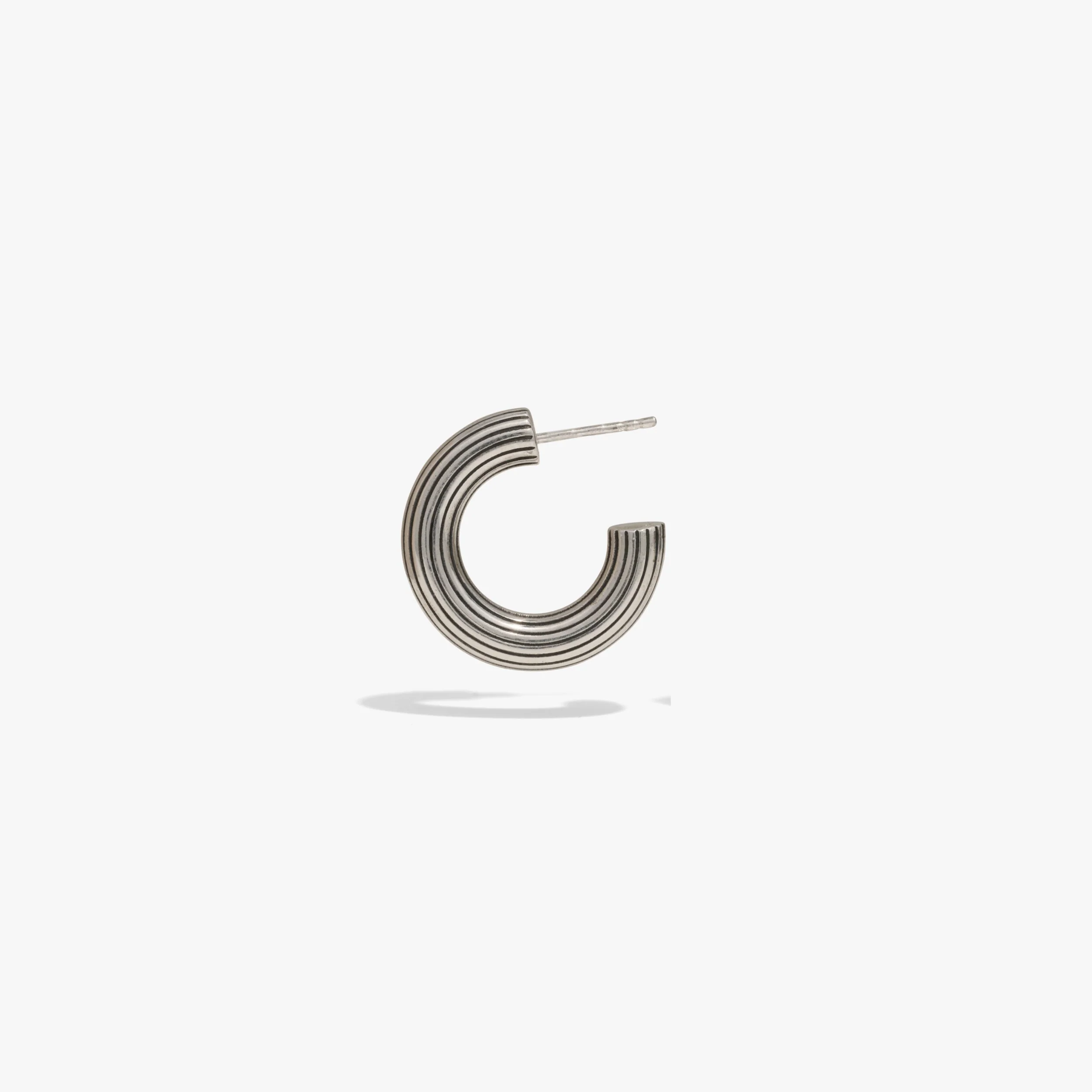 Ribbed Chubby Hoops - Image 4