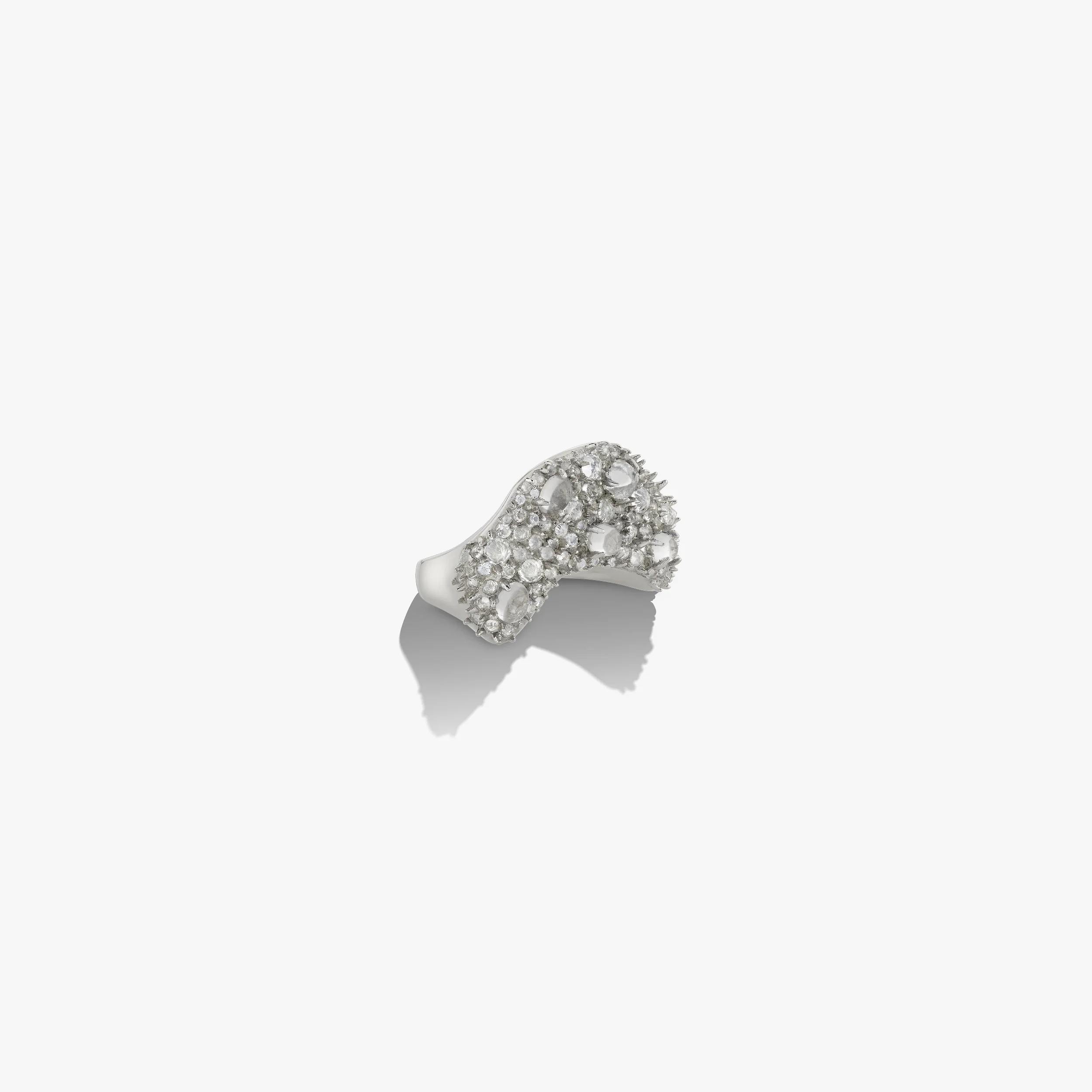 Encrusted Wavy Ring - Image 3