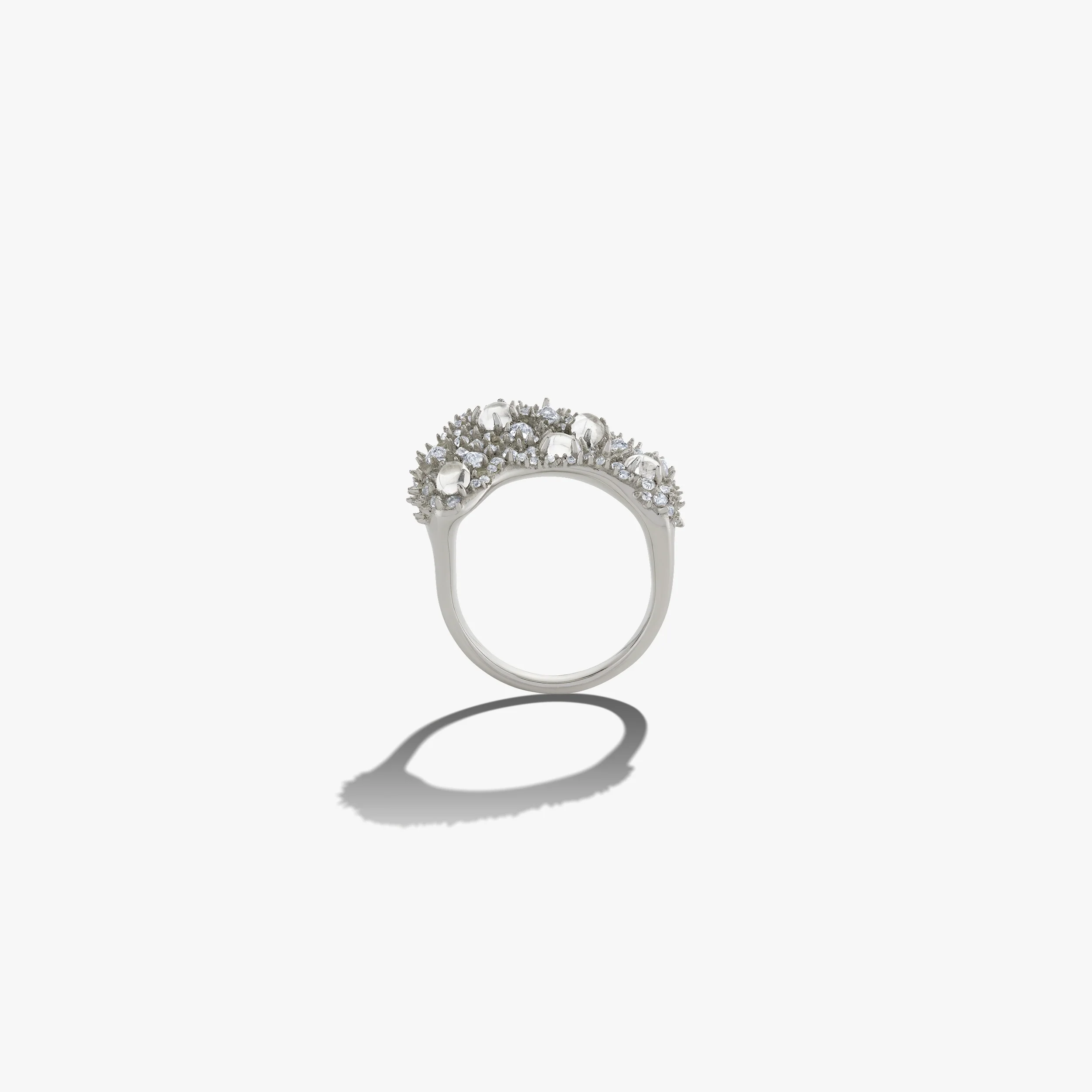 Encrusted Wavy Ring - Image 8