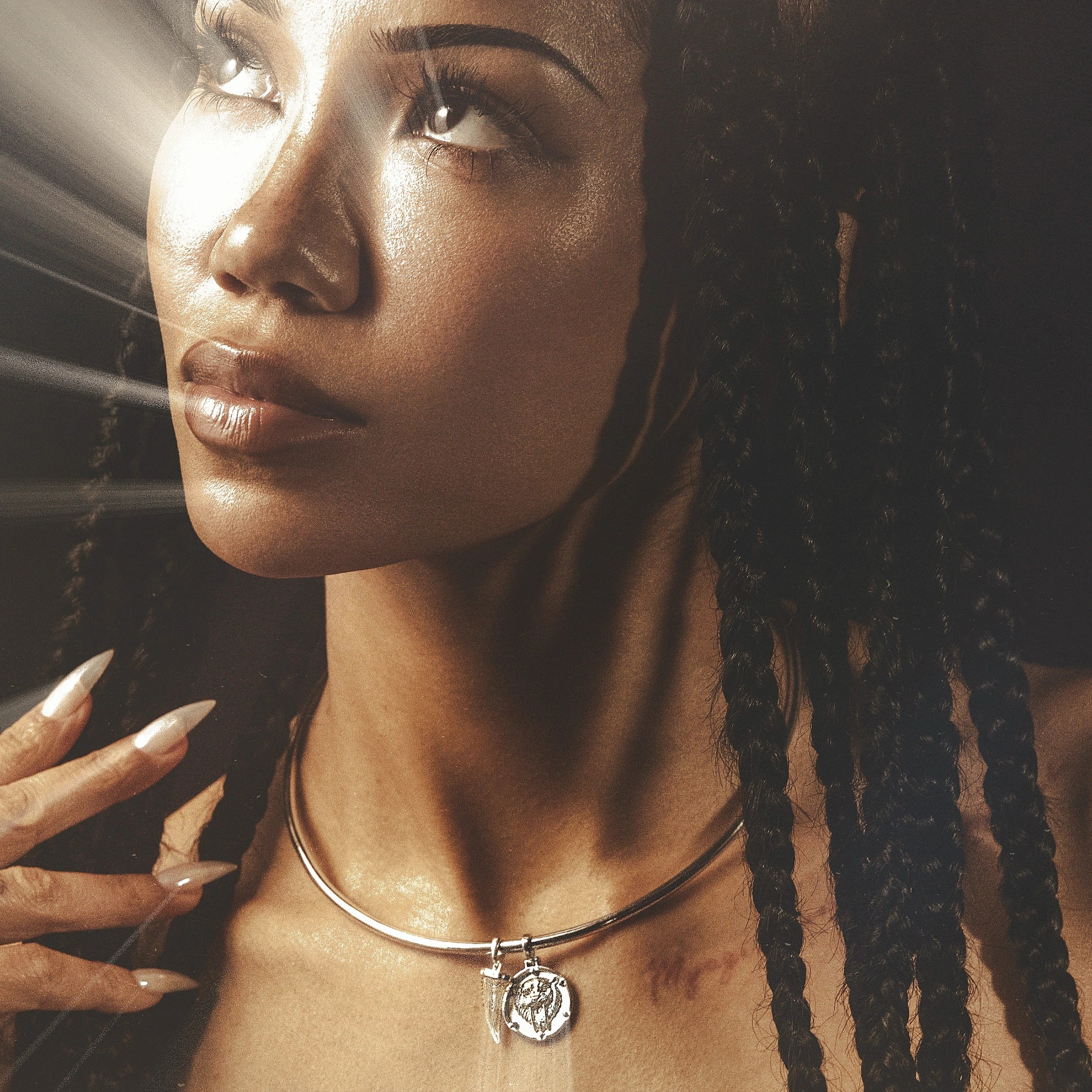 Carved Saber-Tooth Pendant - Image 2
