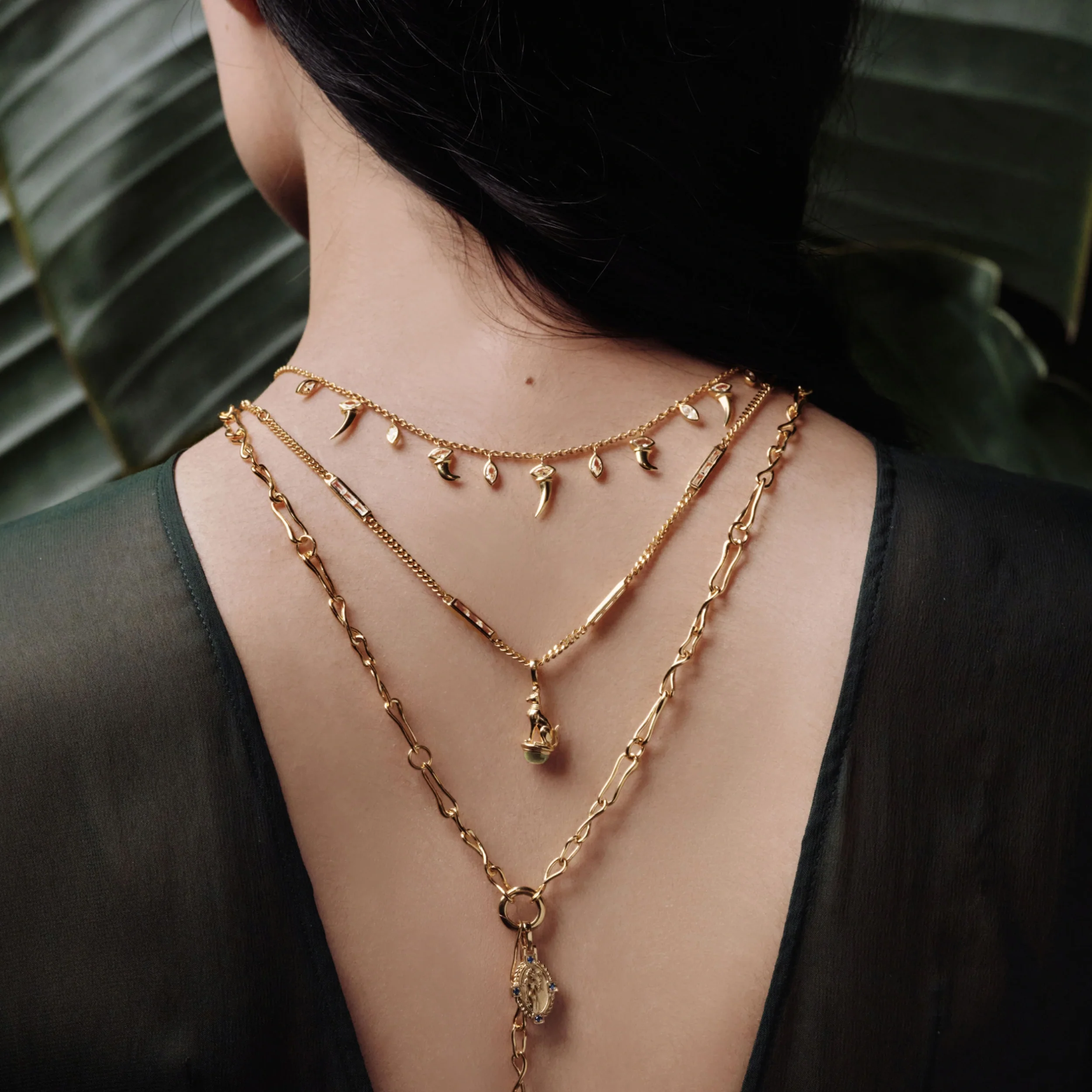 Sapphire Baguette Necklace - Image 3