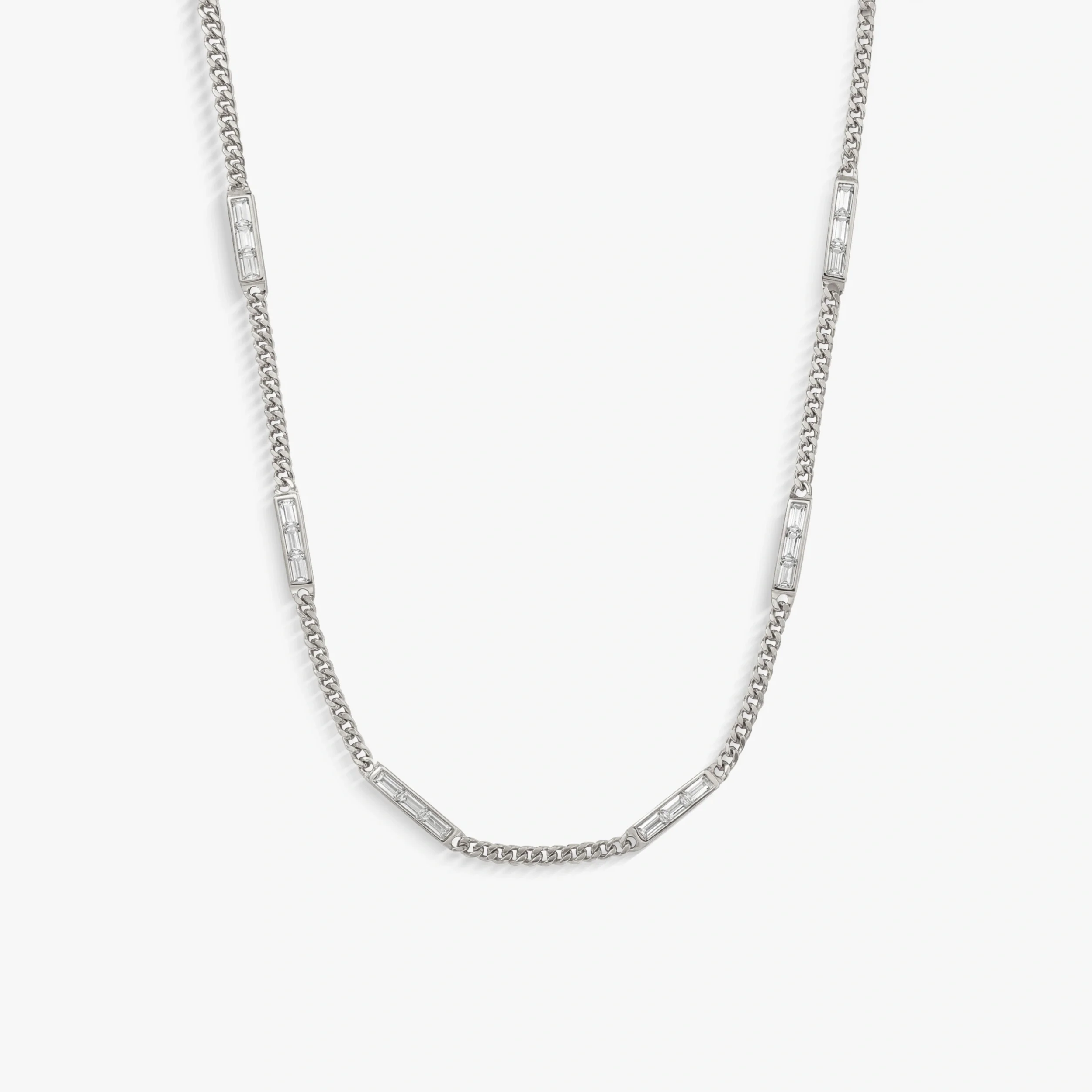 Sapphire Baguette Necklace - Image 7